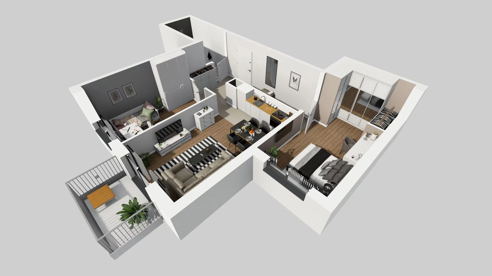 3 pokoje, mieszkanie 60,60 m², piętro 3, oferta nr A/24, Osiedle Rapsodia, Wrocław, Karłowice-Różanka, Różanka, ul. Wołowska 5
