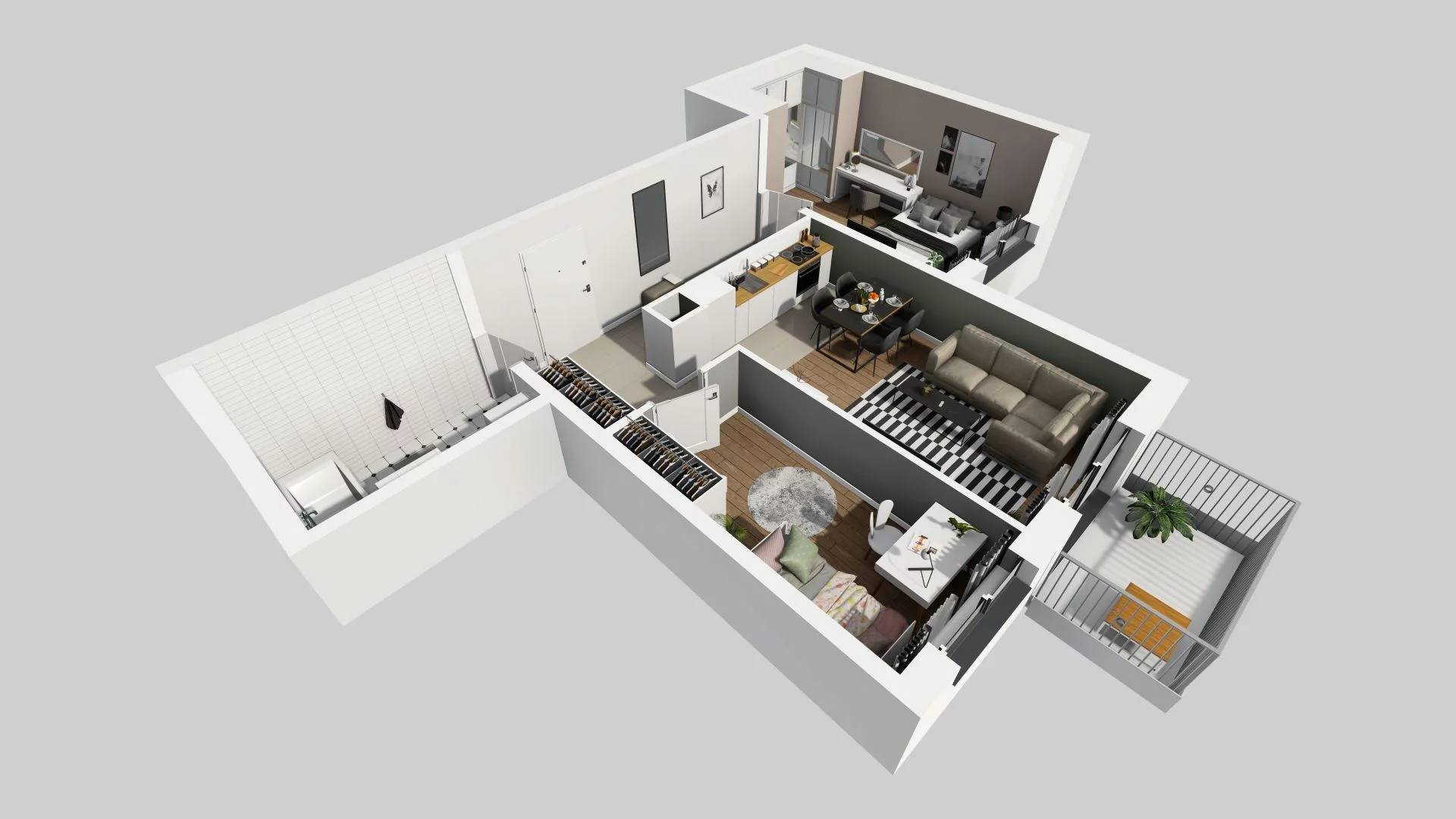 3 pokoje, mieszkanie 60,60 m², piętro 3, oferta nr A/24, Osiedle Rapsodia, Wrocław, Karłowice-Różanka, Różanka, ul. Wołowska 5