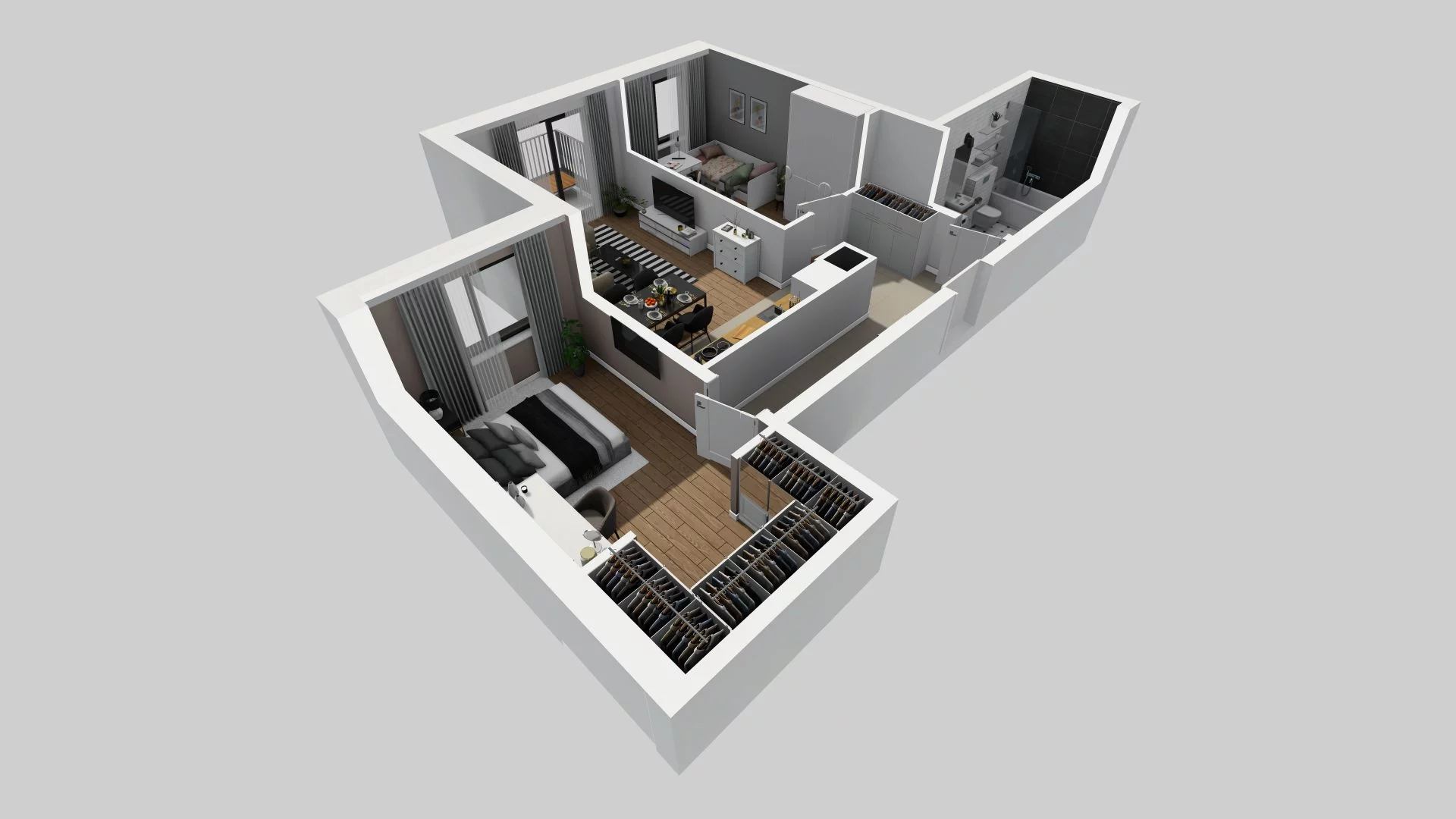 3 pokoje, mieszkanie 60,60 m², piętro 4, oferta nr A/31, Osiedle Rapsodia, Wrocław, Karłowice-Różanka, Różanka, ul. Wołowska 5