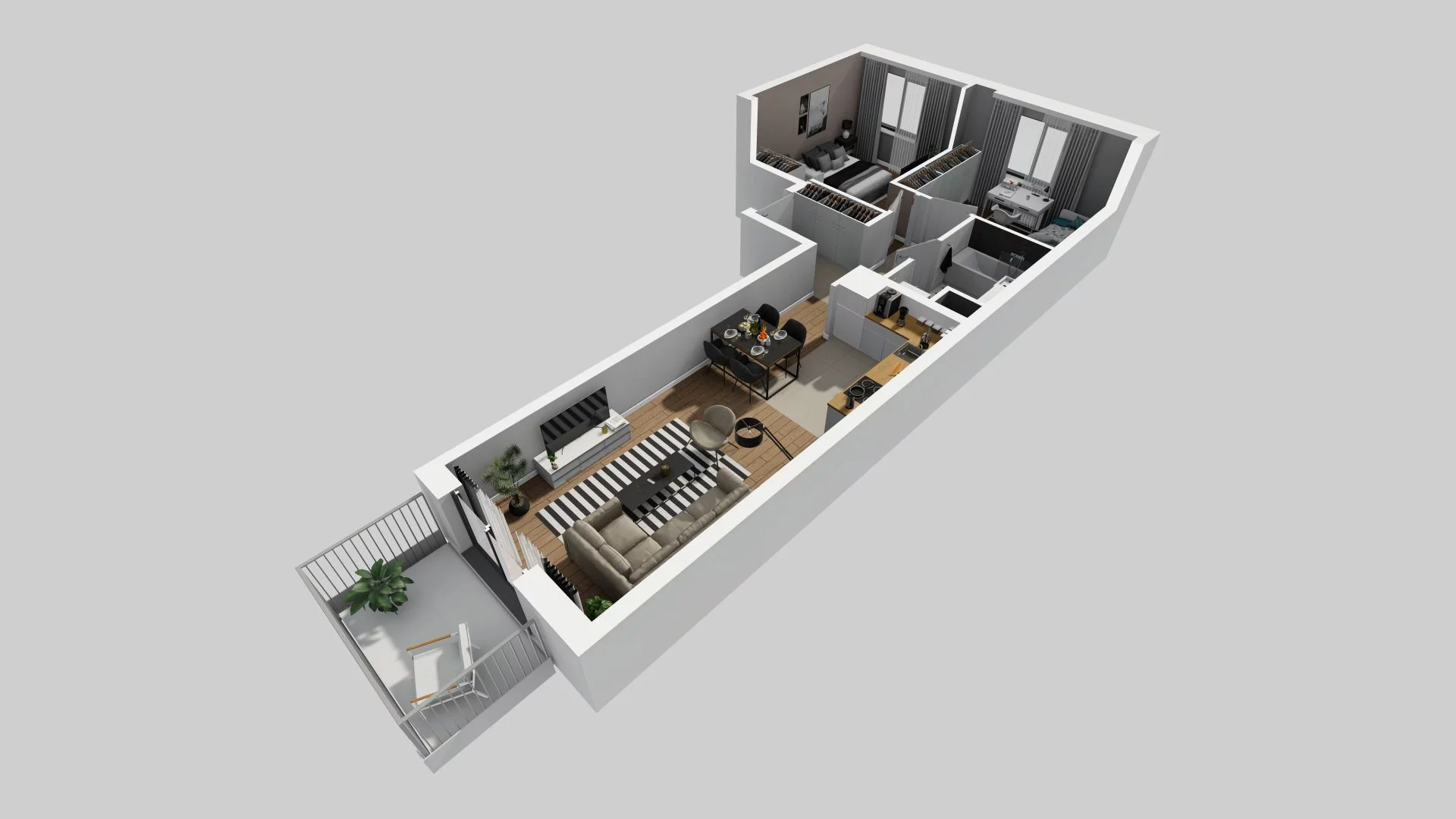 3 pokoje, mieszkanie 56,05 m², piętro 1, oferta nr A/48, Osiedle Rapsodia, Wrocław, Karłowice-Różanka, Różanka, ul. Wołowska 5