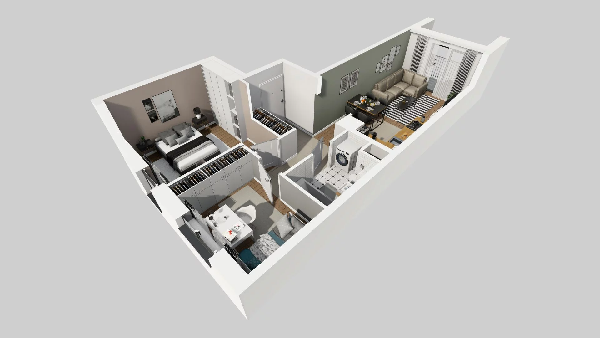 3 pokoje, mieszkanie 51,67 m², piętro 2, oferta nr A/85, Osiedle Rapsodia, Wrocław, Karłowice-Różanka, Różanka, ul. Wołowska 5