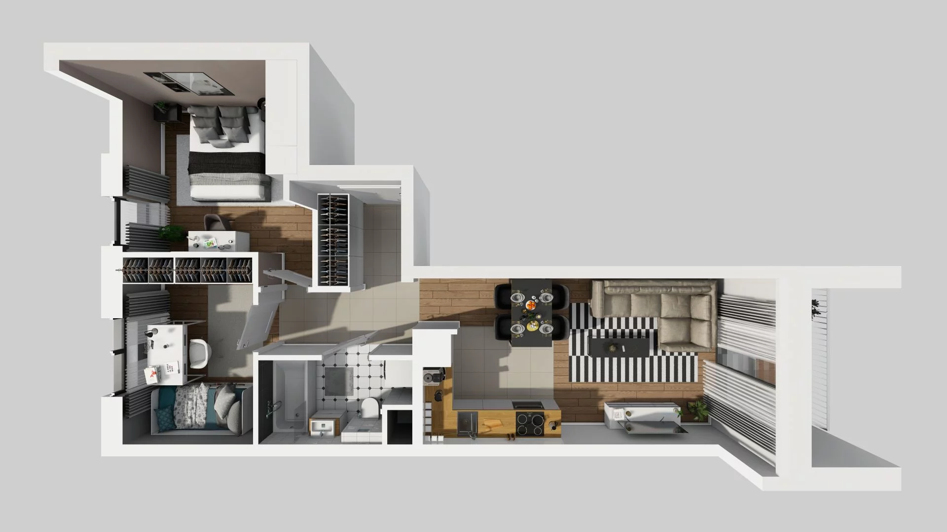3 pokoje, mieszkanie 51,67 m², piętro 3, oferta nr A/93, Osiedle Rapsodia, Wrocław, Karłowice-Różanka, Różanka, ul. Wołowska 5