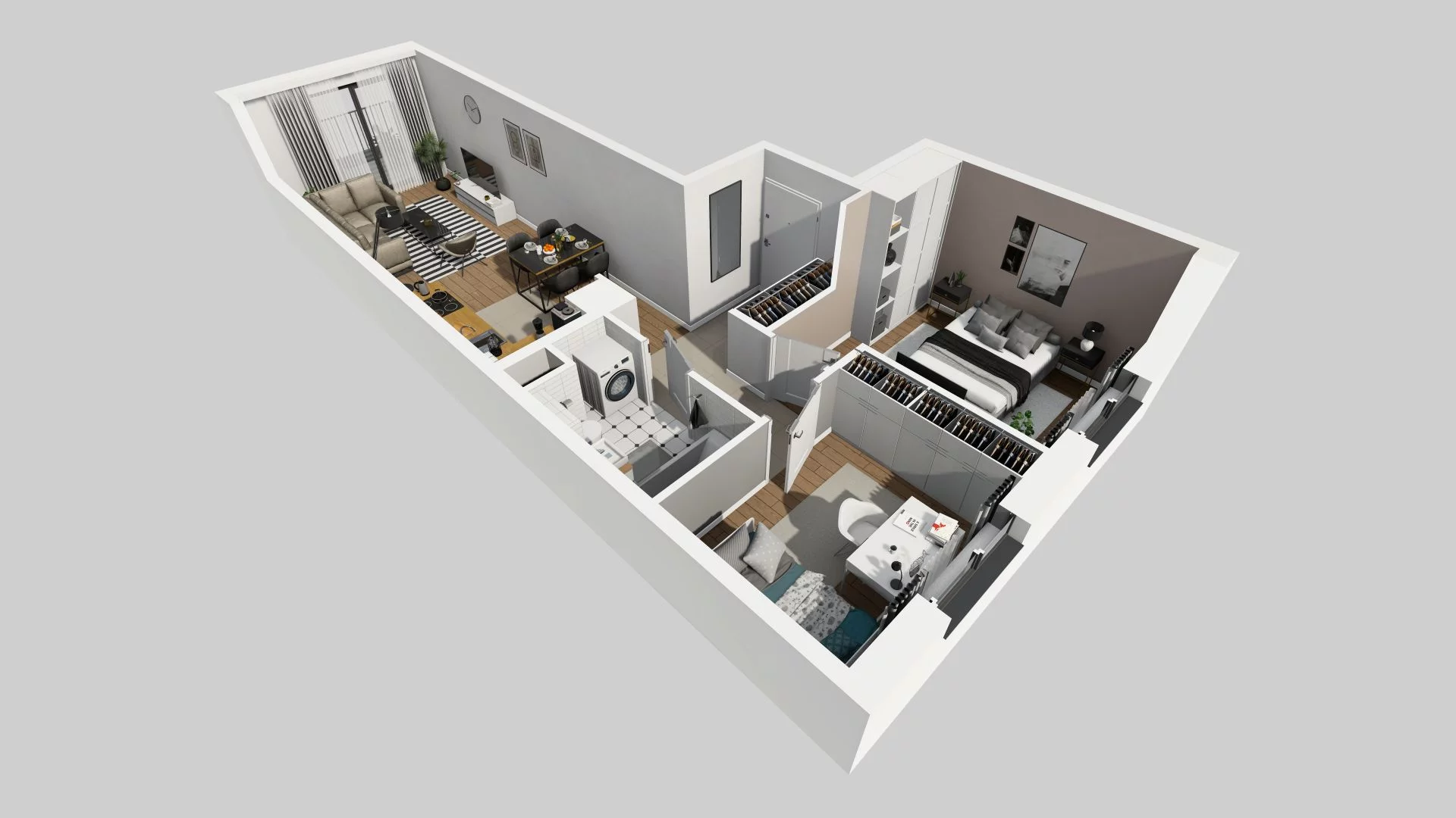 3 pokoje, mieszkanie 56,05 m², piętro 1, oferta nr A/115, Osiedle Rapsodia, Wrocław, Karłowice-Różanka, Różanka, ul. Wołowska 5