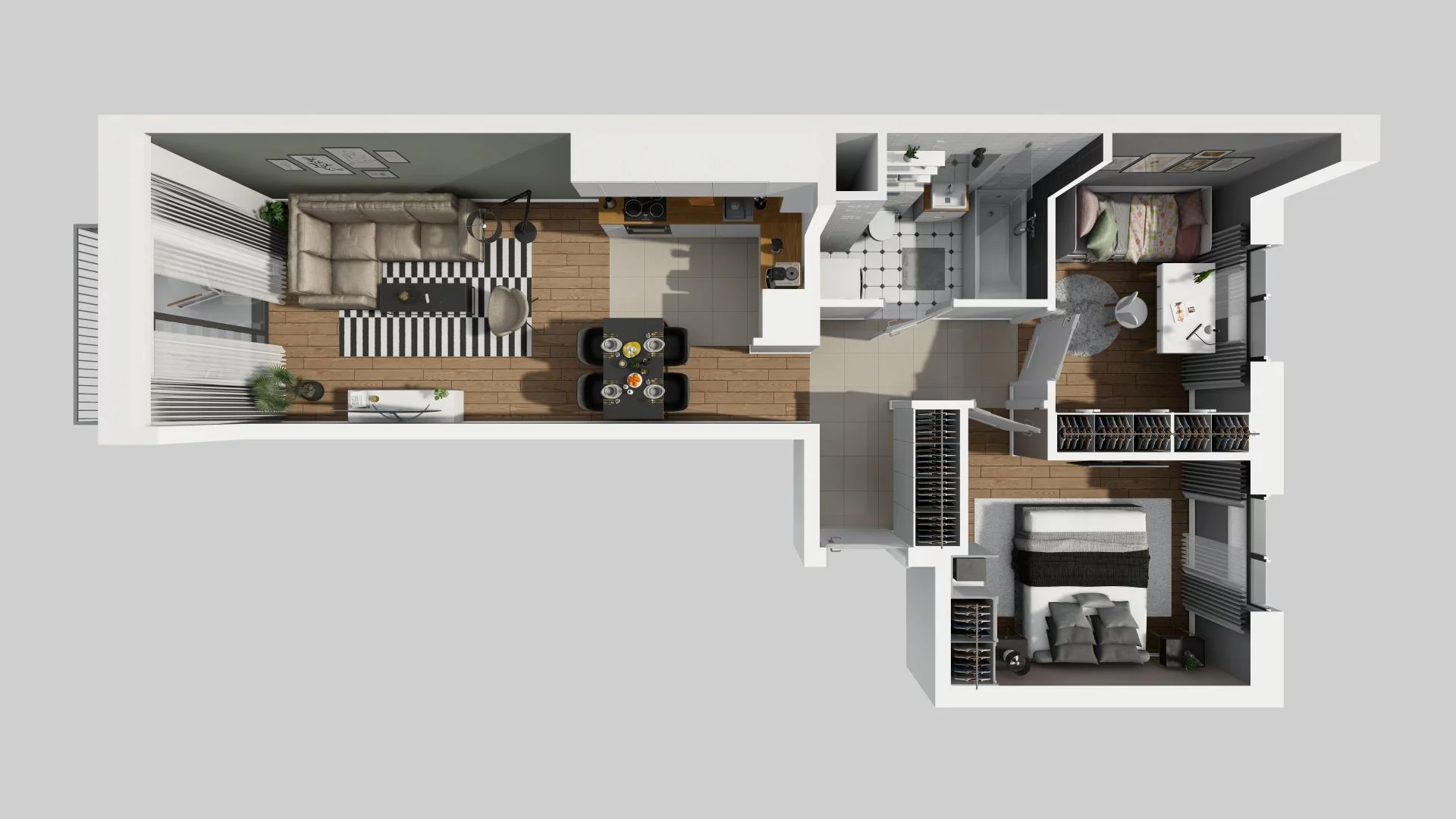 3 pokoje, mieszkanie 55,67 m², piętro 1, oferta nr A/118, Osiedle Rapsodia, Wrocław, Karłowice-Różanka, Różanka, ul. Wołowska 5