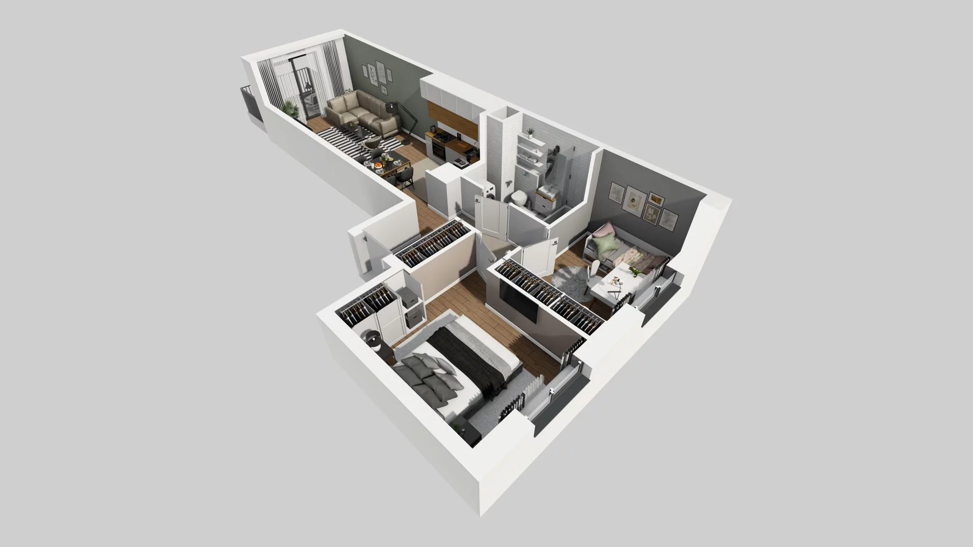 3 pokoje, mieszkanie 55,67 m², piętro 1, oferta nr A/118, Osiedle Rapsodia, Wrocław, Karłowice-Różanka, Różanka, ul. Wołowska 5