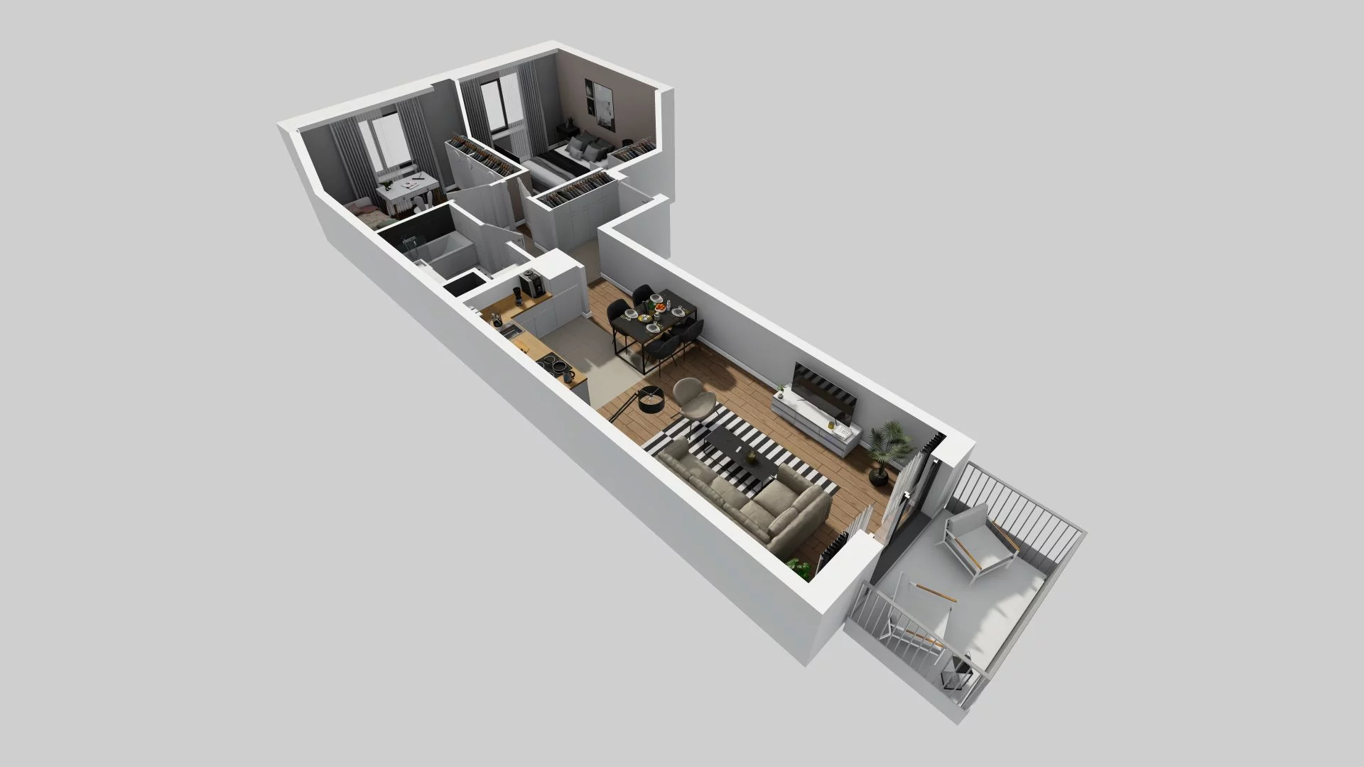 3 pokoje, mieszkanie 55,67 m², piętro 1, oferta nr A/118, Osiedle Rapsodia, Wrocław, Karłowice-Różanka, Różanka, ul. Wołowska 5