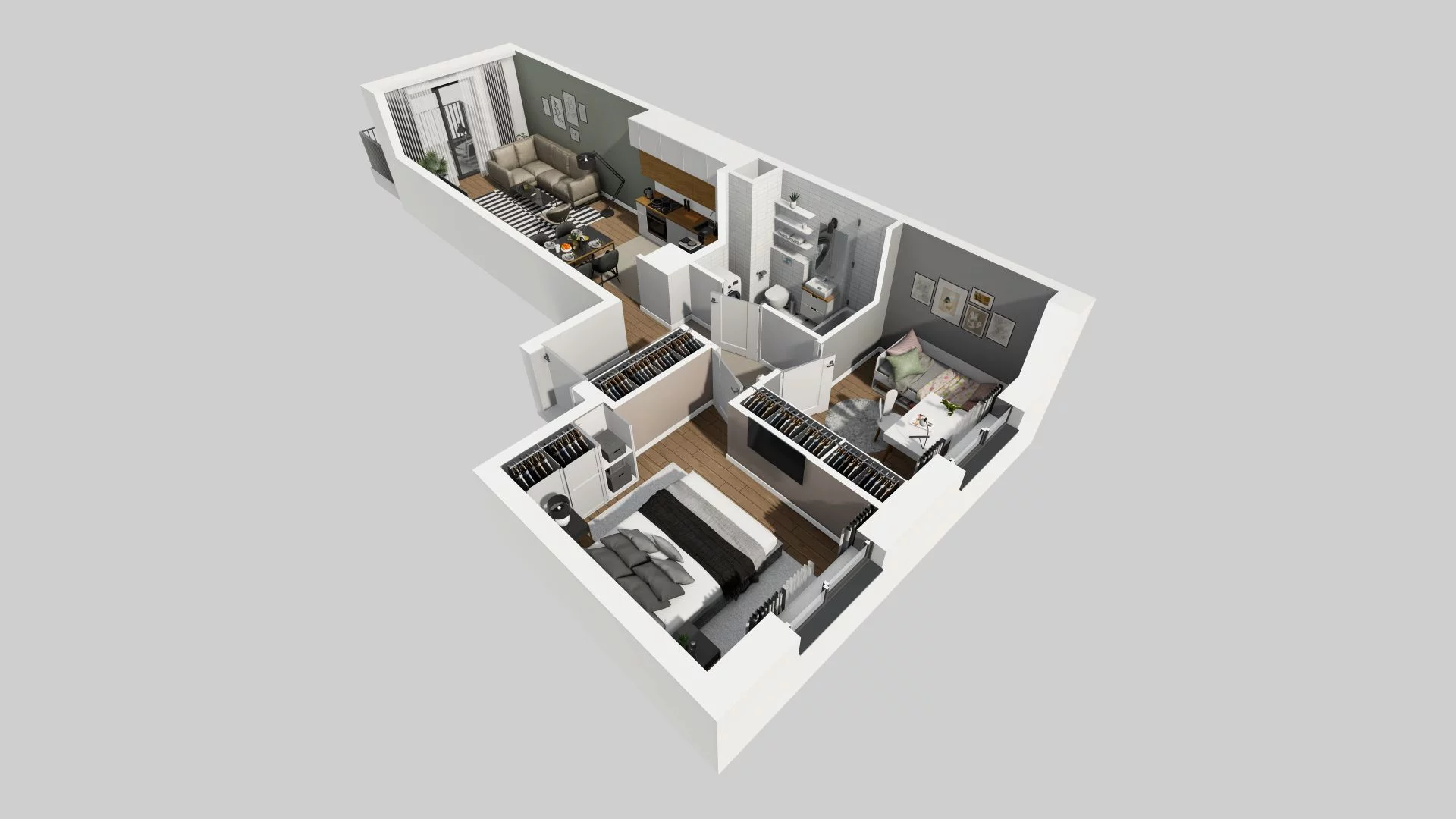 3 pokoje, mieszkanie 55,67 m², piętro 4, oferta nr A/130, Osiedle Rapsodia, Wrocław, Karłowice-Różanka, Różanka, ul. Wołowska 5