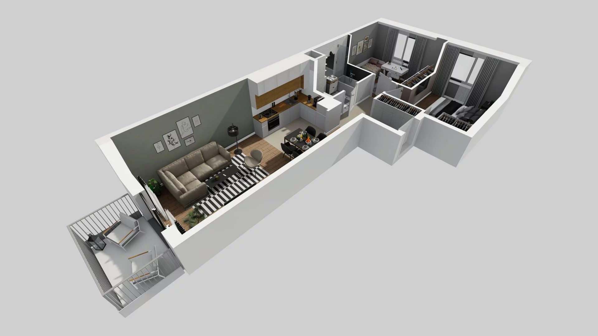 3 pokoje, mieszkanie 55,67 m², piętro 4, oferta nr A/130, Osiedle Rapsodia, Wrocław, Karłowice-Różanka, Różanka, ul. Wołowska 5