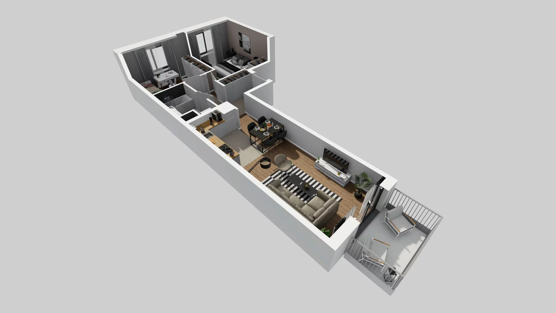 3 pokoje, mieszkanie 55,67 m², piętro 4, oferta nr A/130, Osiedle Rapsodia, Wrocław, Karłowice-Różanka, Różanka, ul. Wołowska 5
