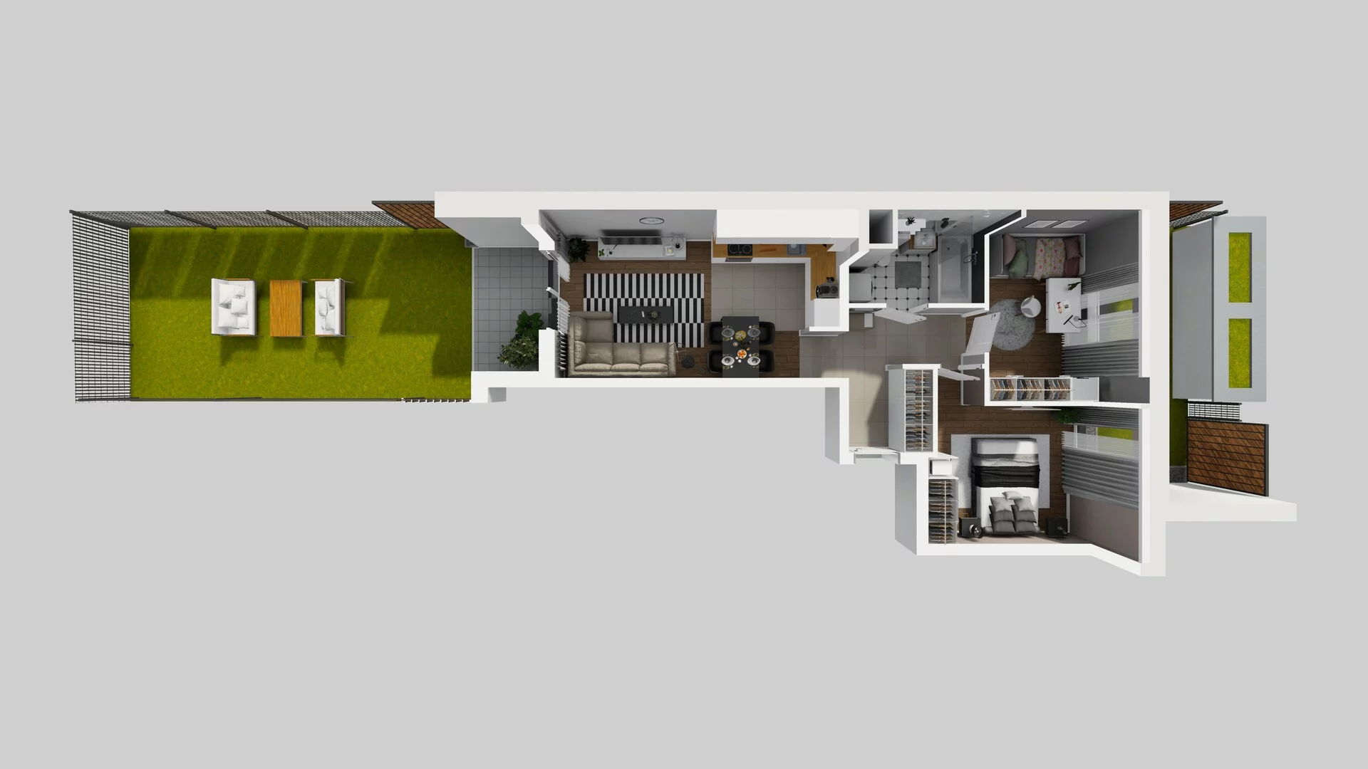 3 pokoje, mieszkanie 50,87 m², parter, oferta nr B/6, Osiedle Rapsodia 2, Wrocław, Karłowice-Różanka, Różanka, ul. Wołowska 5