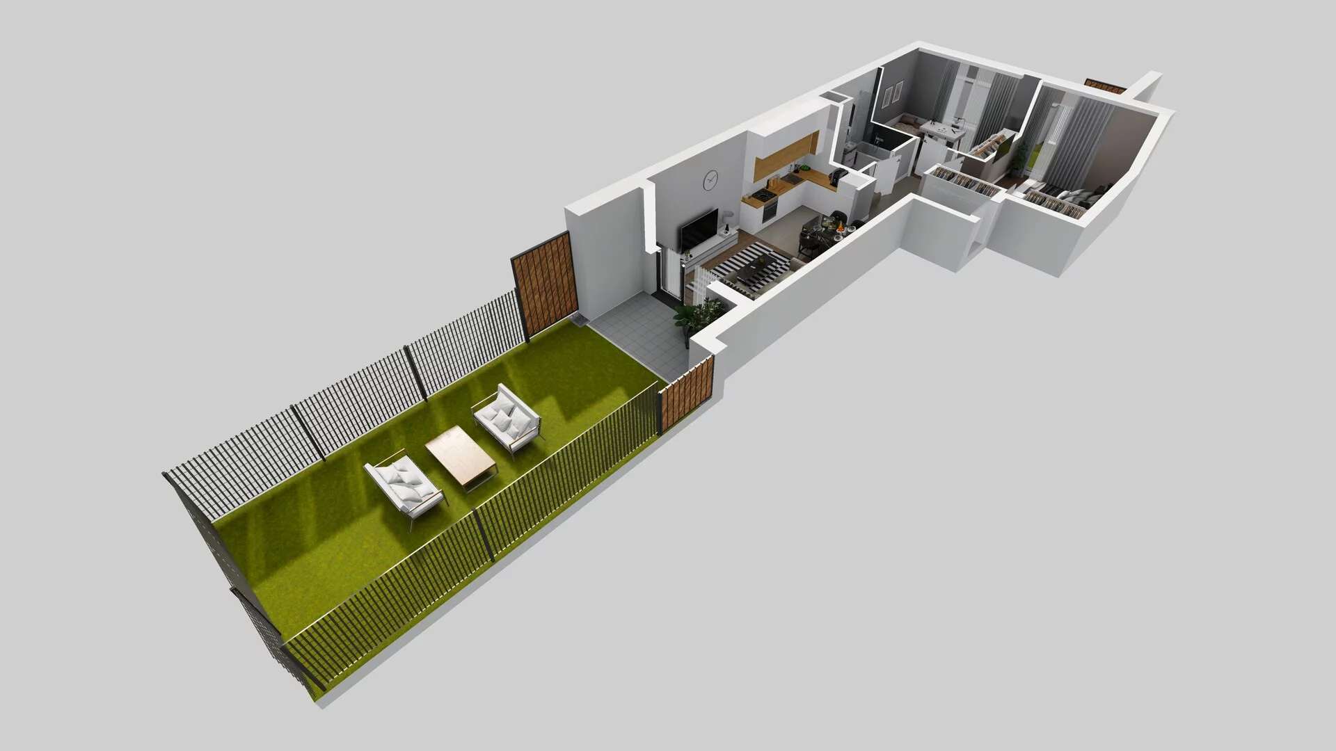 3 pokoje, mieszkanie 50,87 m², parter, oferta nr B/6, Osiedle Rapsodia 2, Wrocław, Karłowice-Różanka, Różanka, ul. Wołowska 5