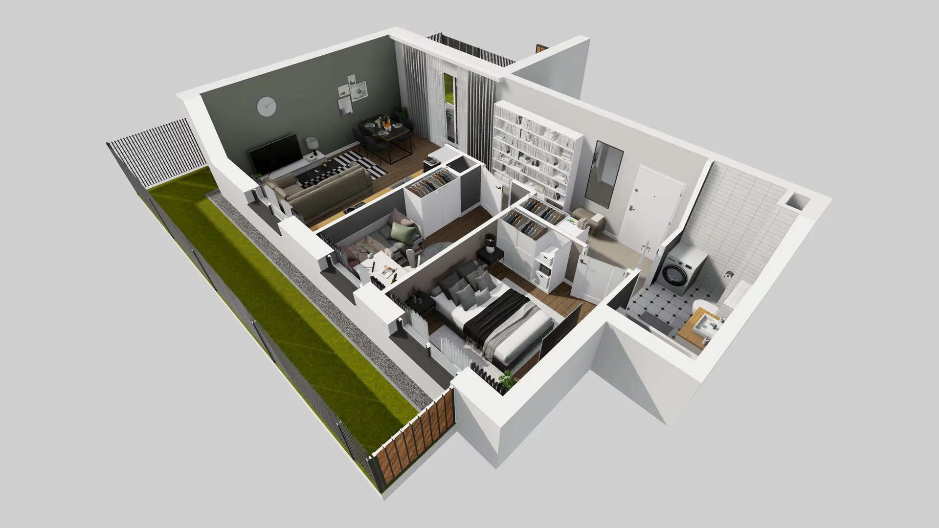 3 pokoje, mieszkanie 53,01 m², parter, oferta nr C/1, Osiedle Rapsodia 2, Wrocław, Karłowice-Różanka, Różanka, ul. Wołowska 5