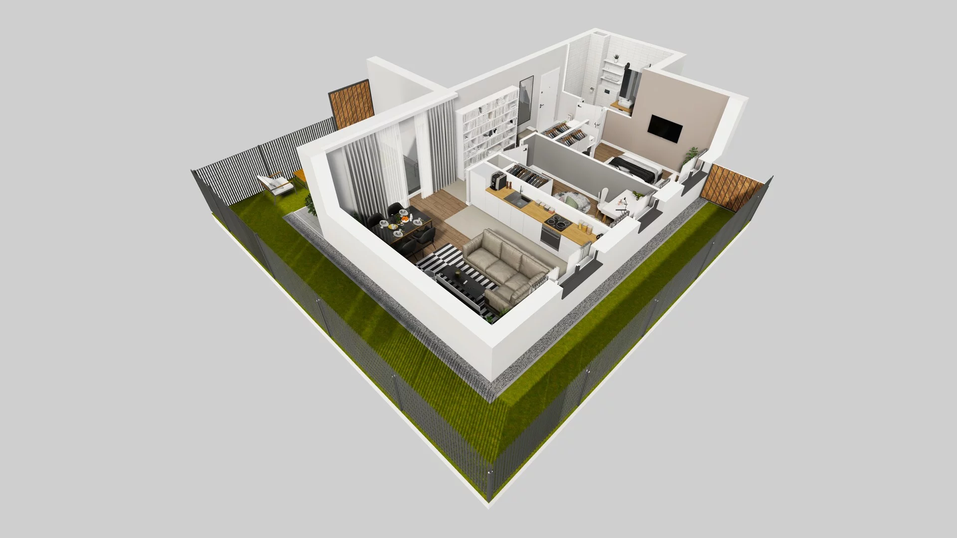 3 pokoje, mieszkanie 53,01 m², parter, oferta nr C/1, Osiedle Rapsodia 2, Wrocław, Karłowice-Różanka, Różanka, ul. Wołowska 5