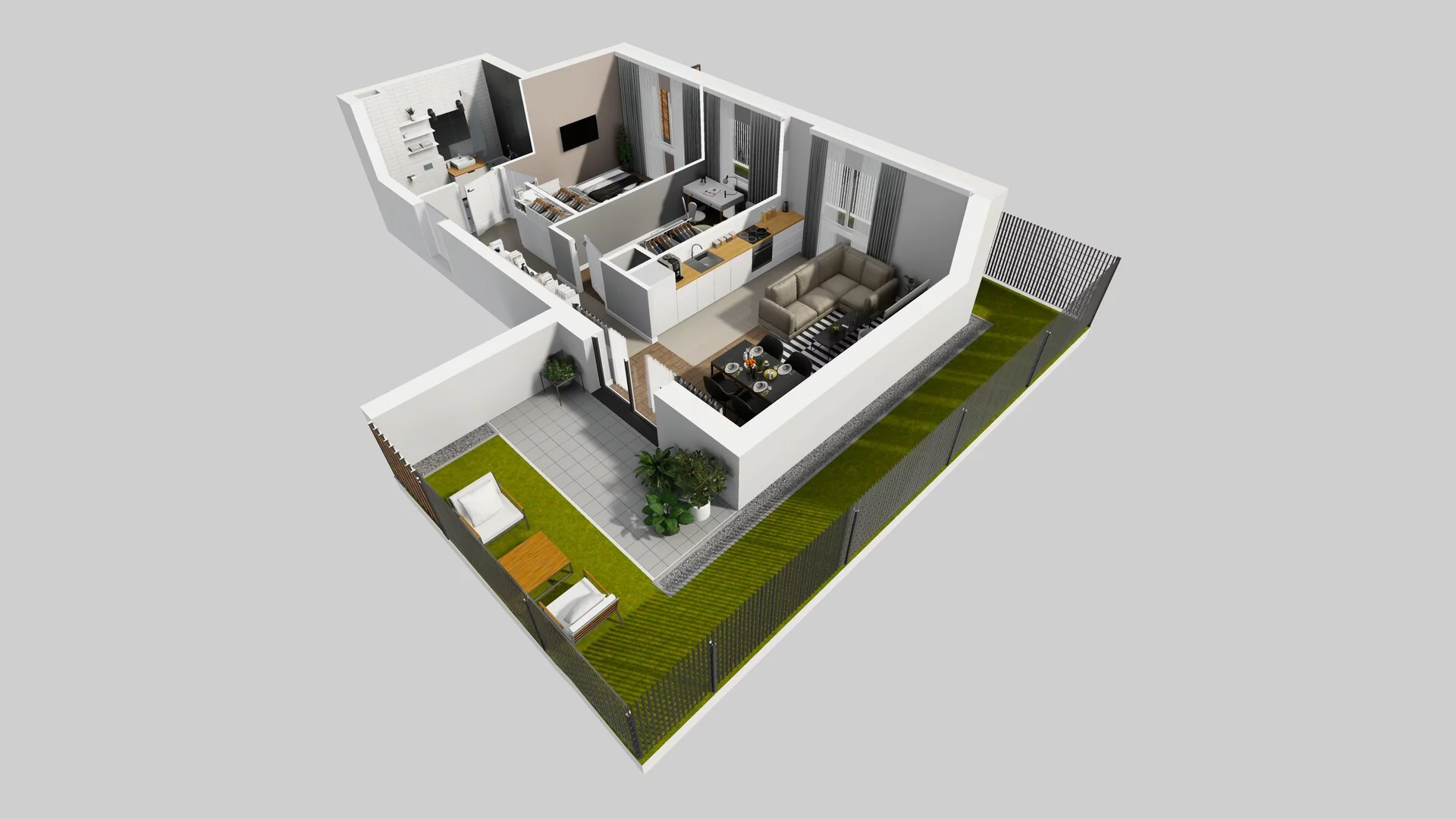 3 pokoje, mieszkanie 53,01 m², parter, oferta nr C/1, Osiedle Rapsodia 2, Wrocław, Karłowice-Różanka, Różanka, ul. Wołowska 5
