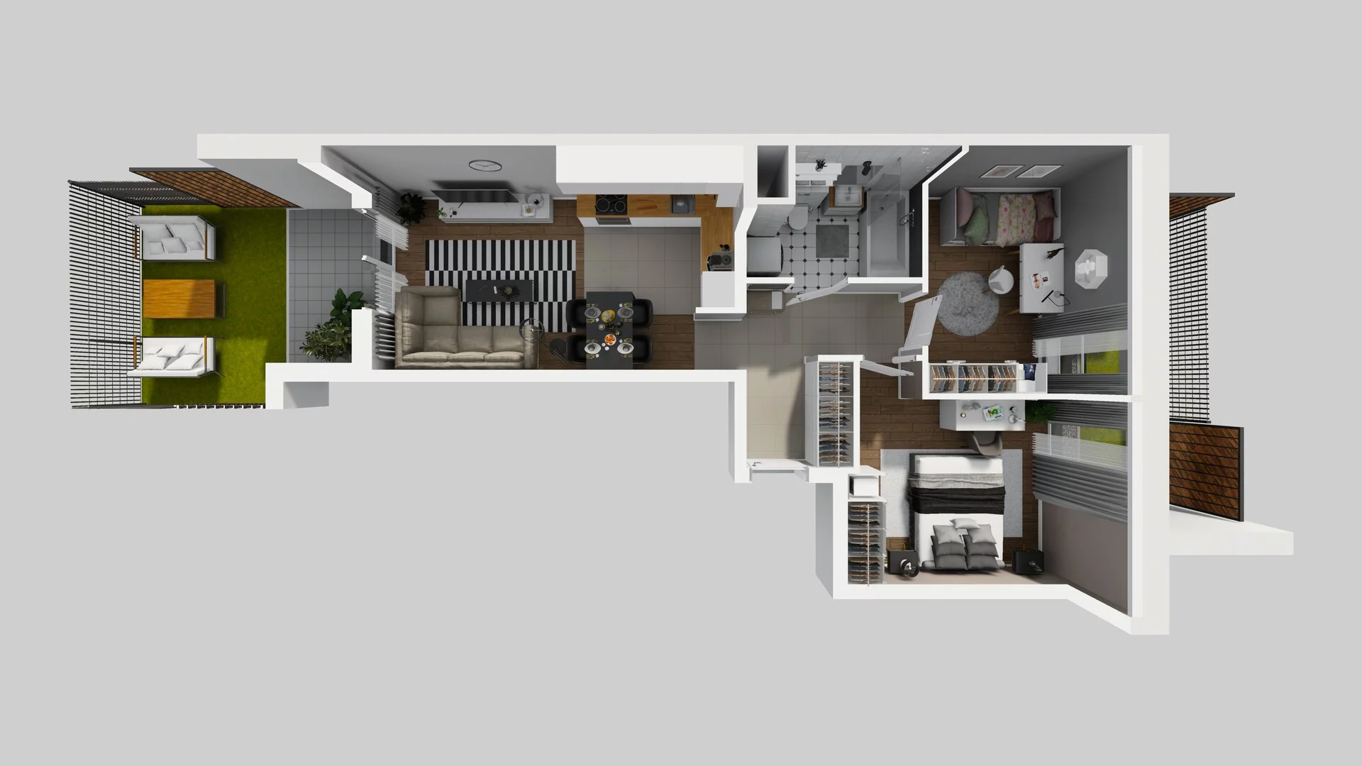 3 pokoje, mieszkanie 52,10 m², parter, oferta nr C/7, Osiedle Rapsodia 2, Wrocław, Karłowice-Różanka, Różanka, ul. Wołowska 5