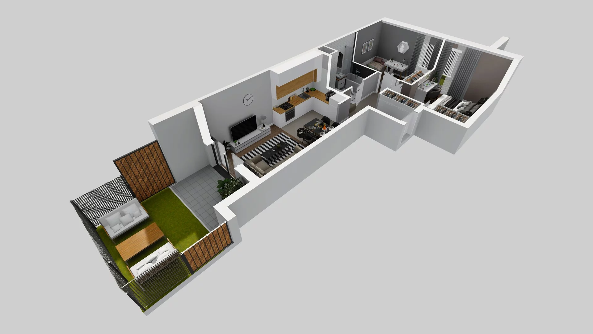 3 pokoje, mieszkanie 52,10 m², parter, oferta nr C/7, Osiedle Rapsodia 2, Wrocław, Karłowice-Różanka, Różanka, ul. Wołowska 5