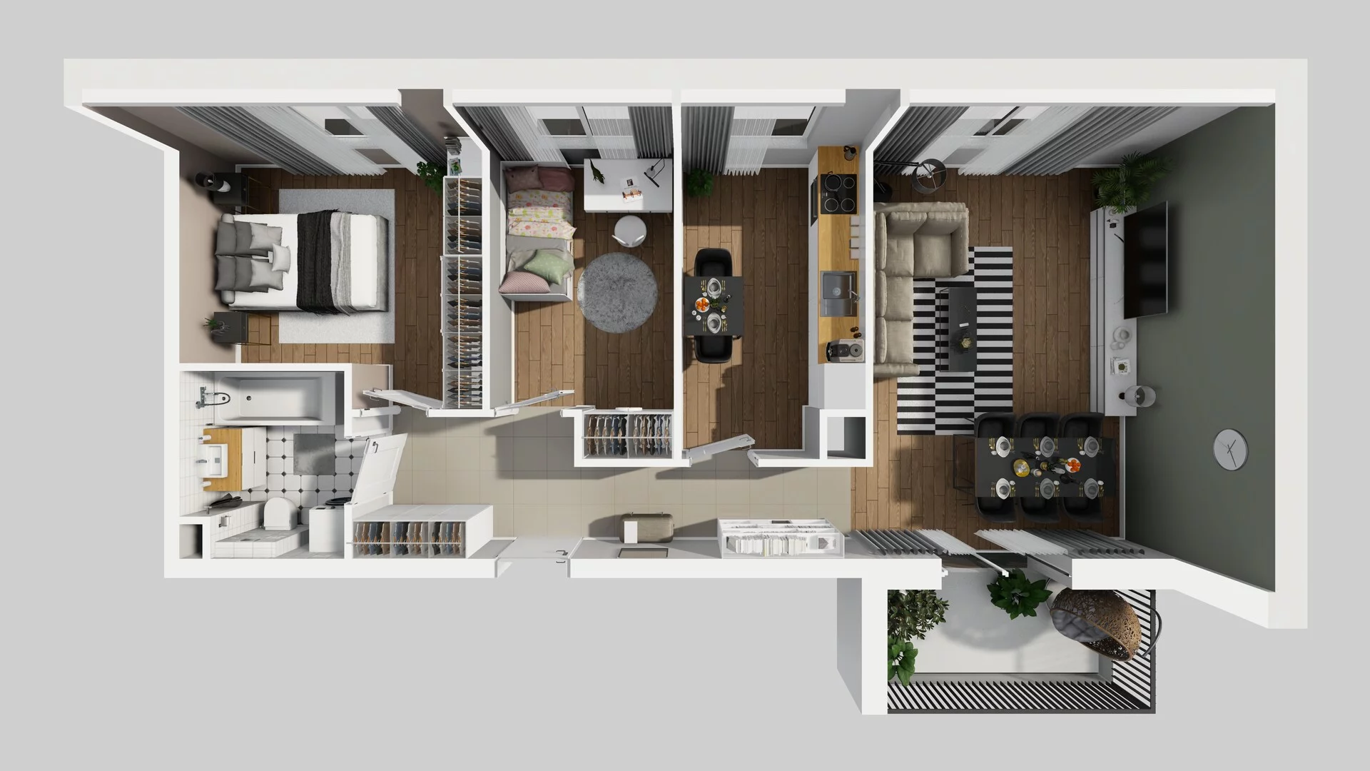 3 pokoje, mieszkanie 68,60 m², piętro 1, oferta nr C/8, Osiedle Rapsodia 2, Wrocław, Karłowice-Różanka, Różanka, ul. Wołowska 5