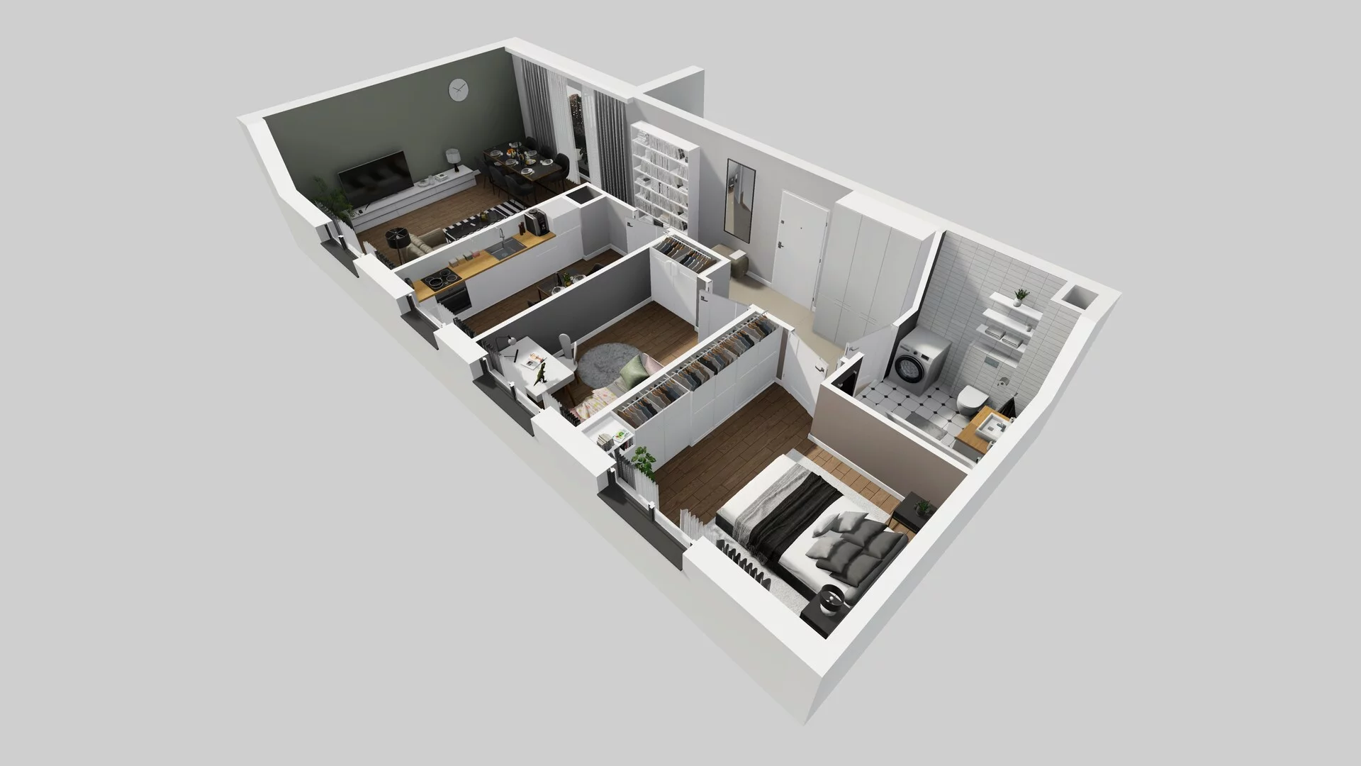 3 pokoje, mieszkanie 68,60 m², piętro 1, oferta nr C/8, Osiedle Rapsodia 2, Wrocław, Karłowice-Różanka, Różanka, ul. Wołowska 5