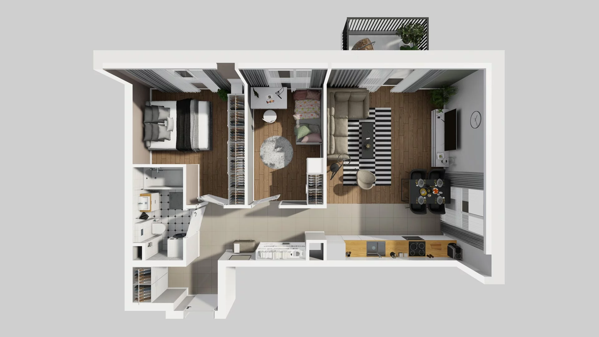 3 pokoje, mieszkanie 61,41 m², piętro 1, oferta nr C/11, Osiedle Rapsodia 2, Wrocław, Karłowice-Różanka, Różanka, ul. Wołowska 5