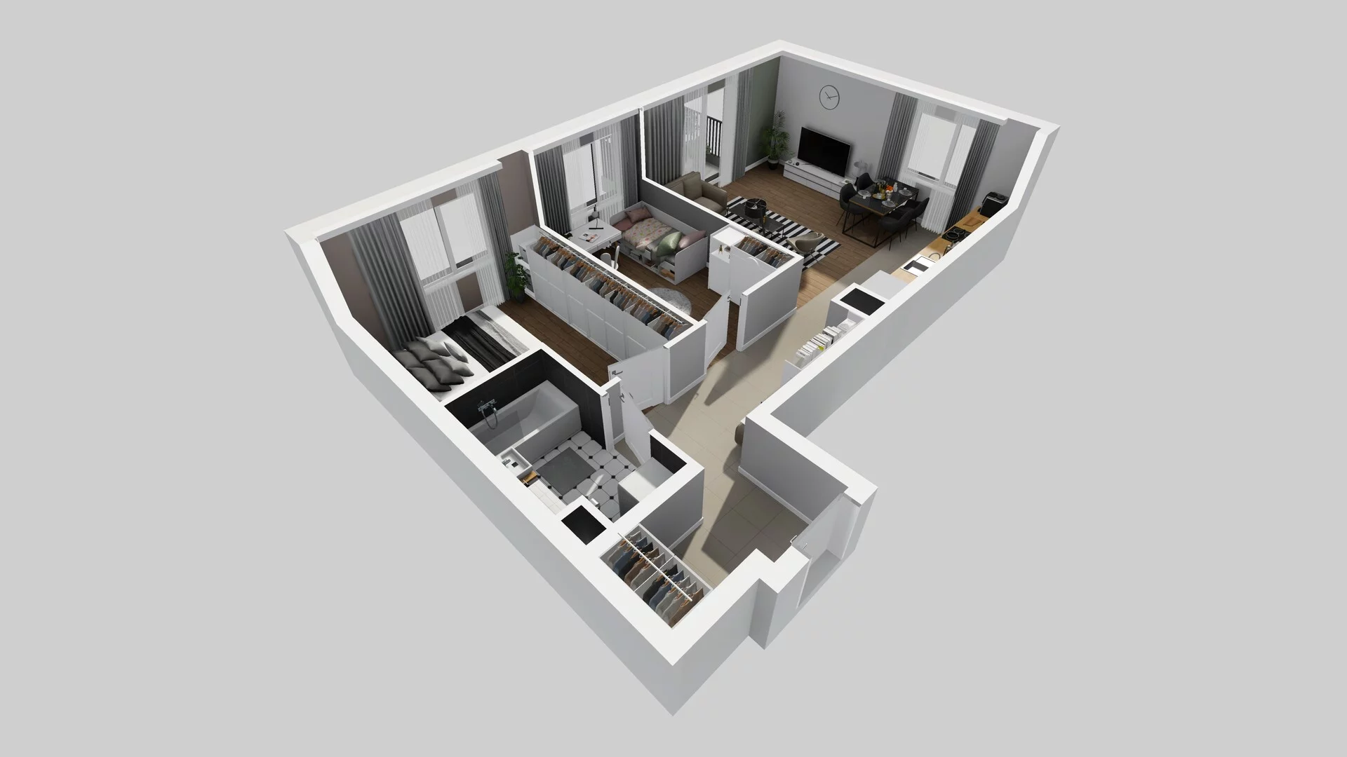 3 pokoje, mieszkanie 61,41 m², piętro 2, oferta nr C/18, Osiedle Rapsodia 2, Wrocław, Karłowice-Różanka, Różanka, ul. Wołowska 5