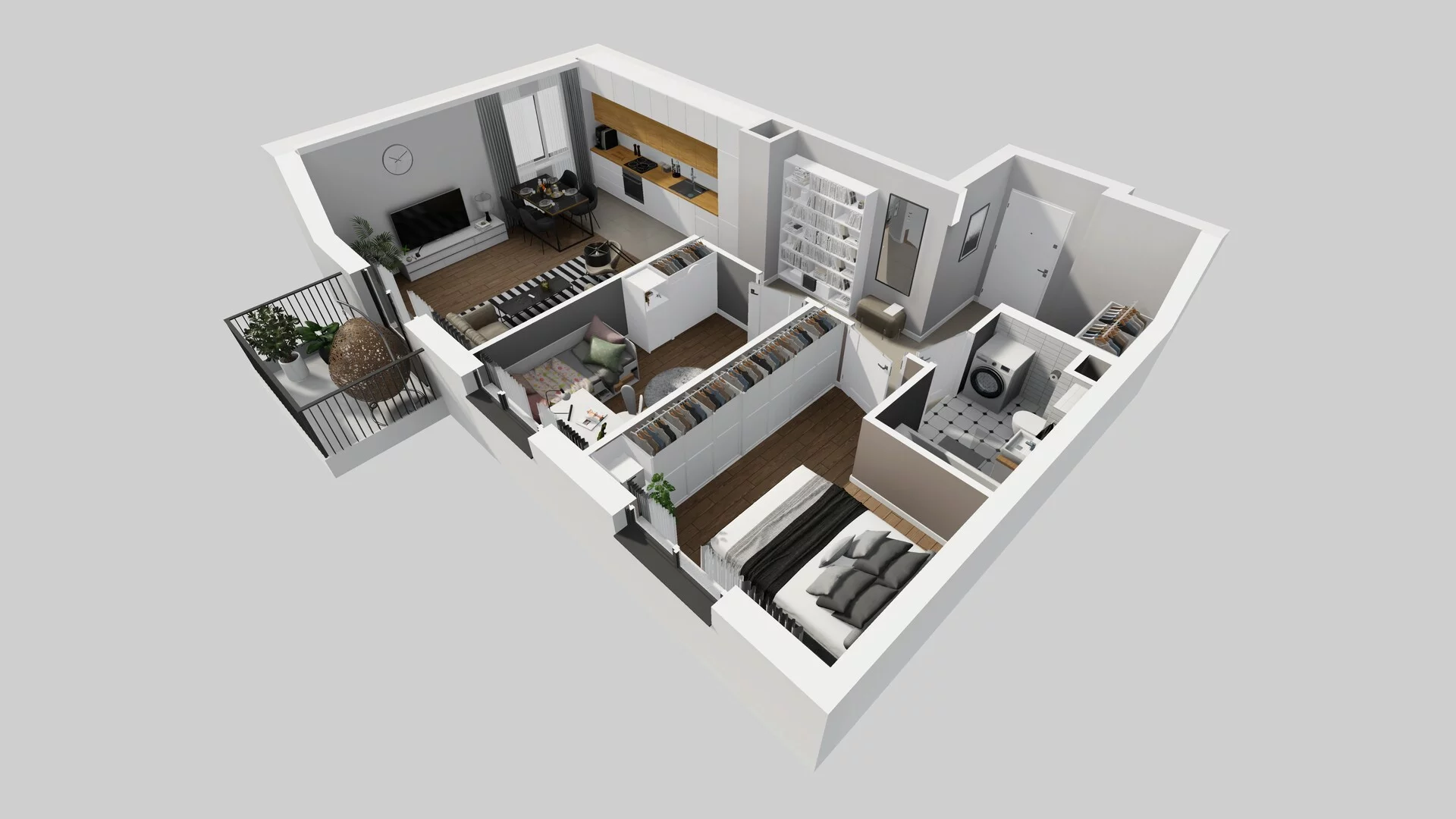 3 pokoje, mieszkanie 61,41 m², piętro 2, oferta nr C/18, Osiedle Rapsodia 2, Wrocław, Karłowice-Różanka, Różanka, ul. Wołowska 5