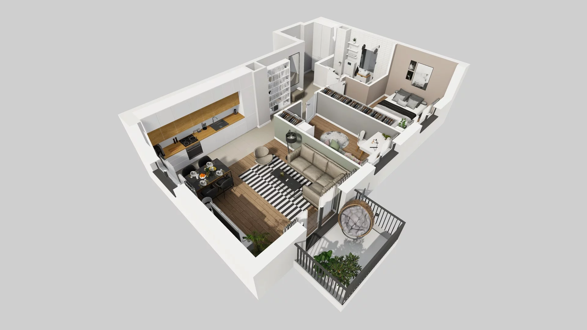 3 pokoje, mieszkanie 61,41 m², piętro 2, oferta nr C/18, Osiedle Rapsodia 2, Wrocław, Karłowice-Różanka, Różanka, ul. Wołowska 5