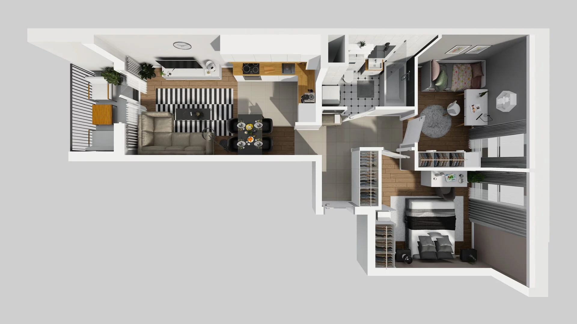 3 pokoje, mieszkanie 52,10 m², piętro 4, oferta nr C/35, Osiedle Rapsodia 2, Wrocław, Karłowice-Różanka, Różanka, ul. Wołowska 5