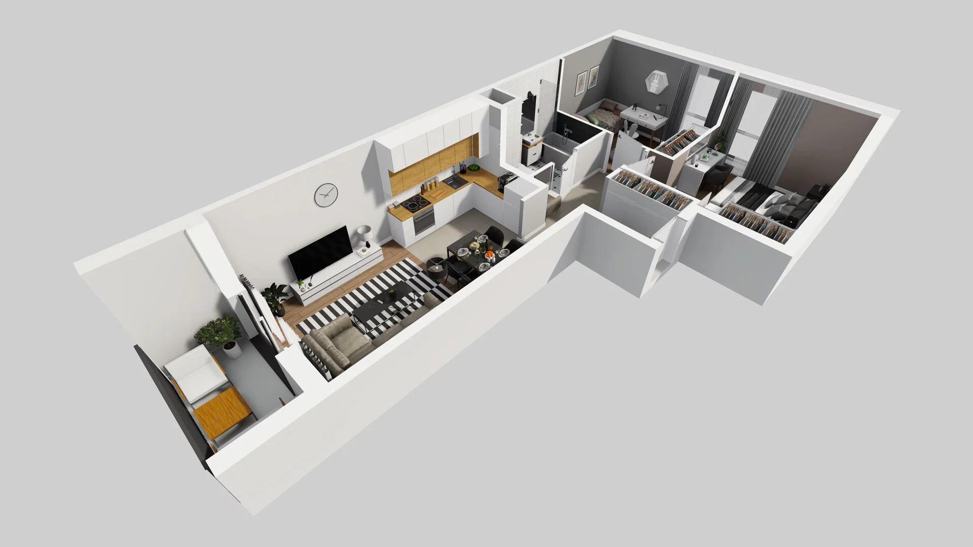 3 pokoje, mieszkanie 52,10 m², piętro 4, oferta nr C/35, Osiedle Rapsodia 2, Wrocław, Karłowice-Różanka, Różanka, ul. Wołowska 5