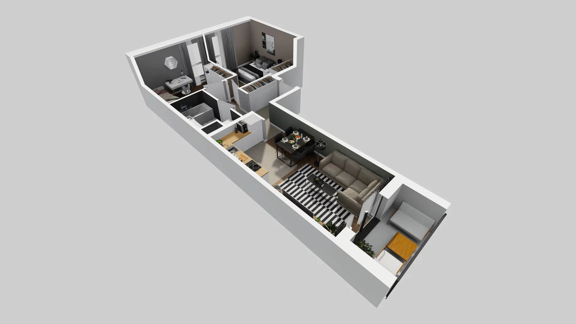 3 pokoje, mieszkanie 52,10 m², piętro 4, oferta nr C/35, Osiedle Rapsodia 2, Wrocław, Karłowice-Różanka, Różanka, ul. Wołowska 5