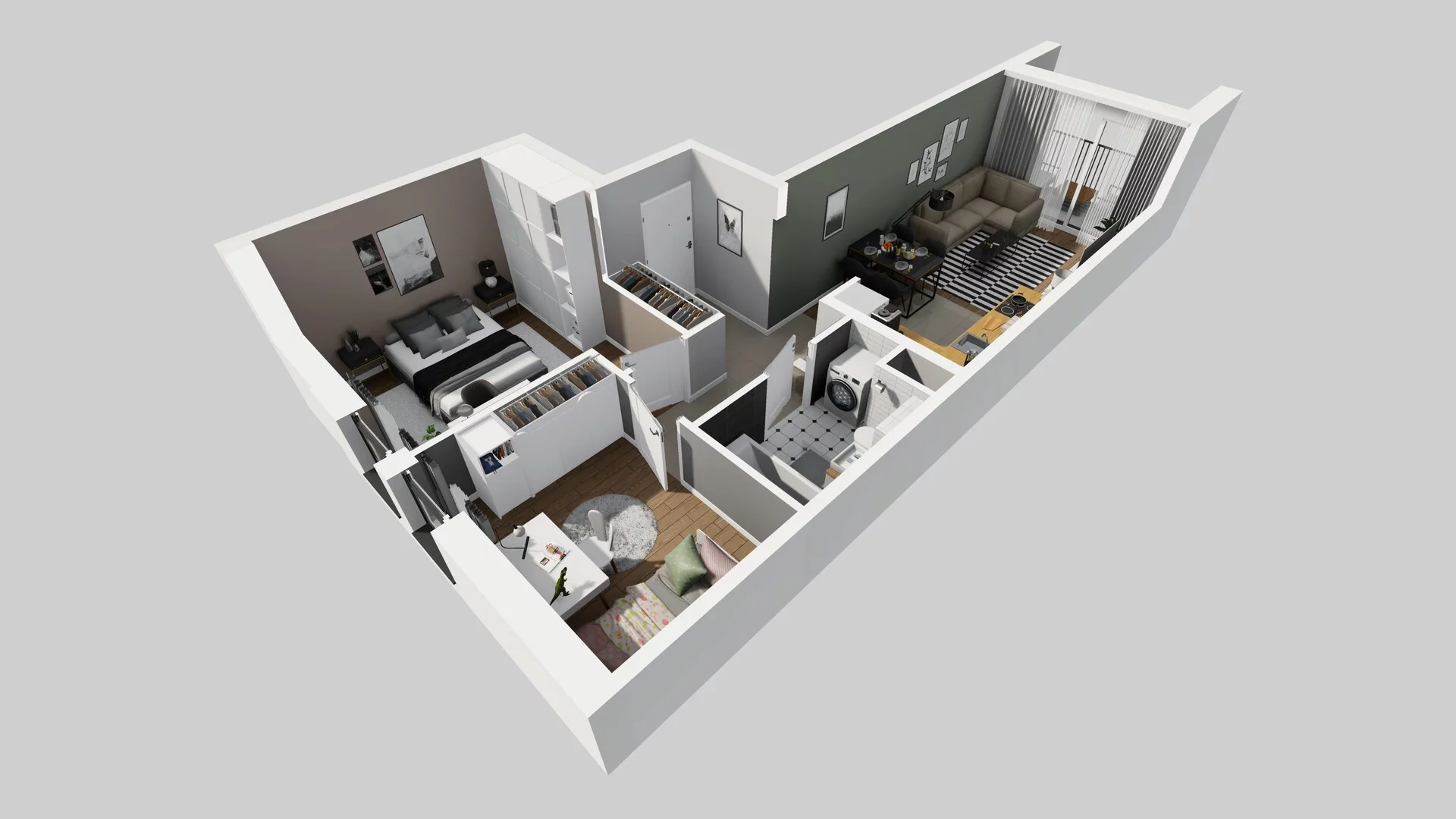 3 pokoje, mieszkanie 52,10 m², piętro 4, oferta nr C/35, Osiedle Rapsodia 2, Wrocław, Karłowice-Różanka, Różanka, ul. Wołowska 5
