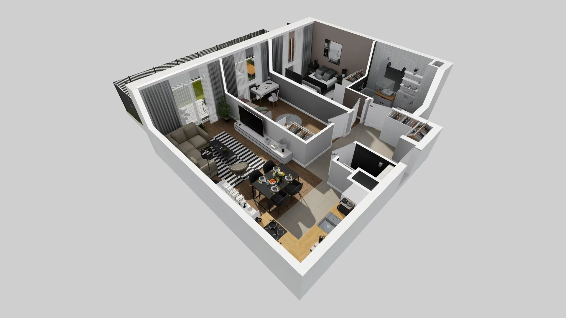 3 pokoje, mieszkanie 62,54 m², parter, oferta nr D/3, Osiedle Rapsodia 2, Wrocław, Karłowice-Różanka, Różanka, ul. Wołowska 5
