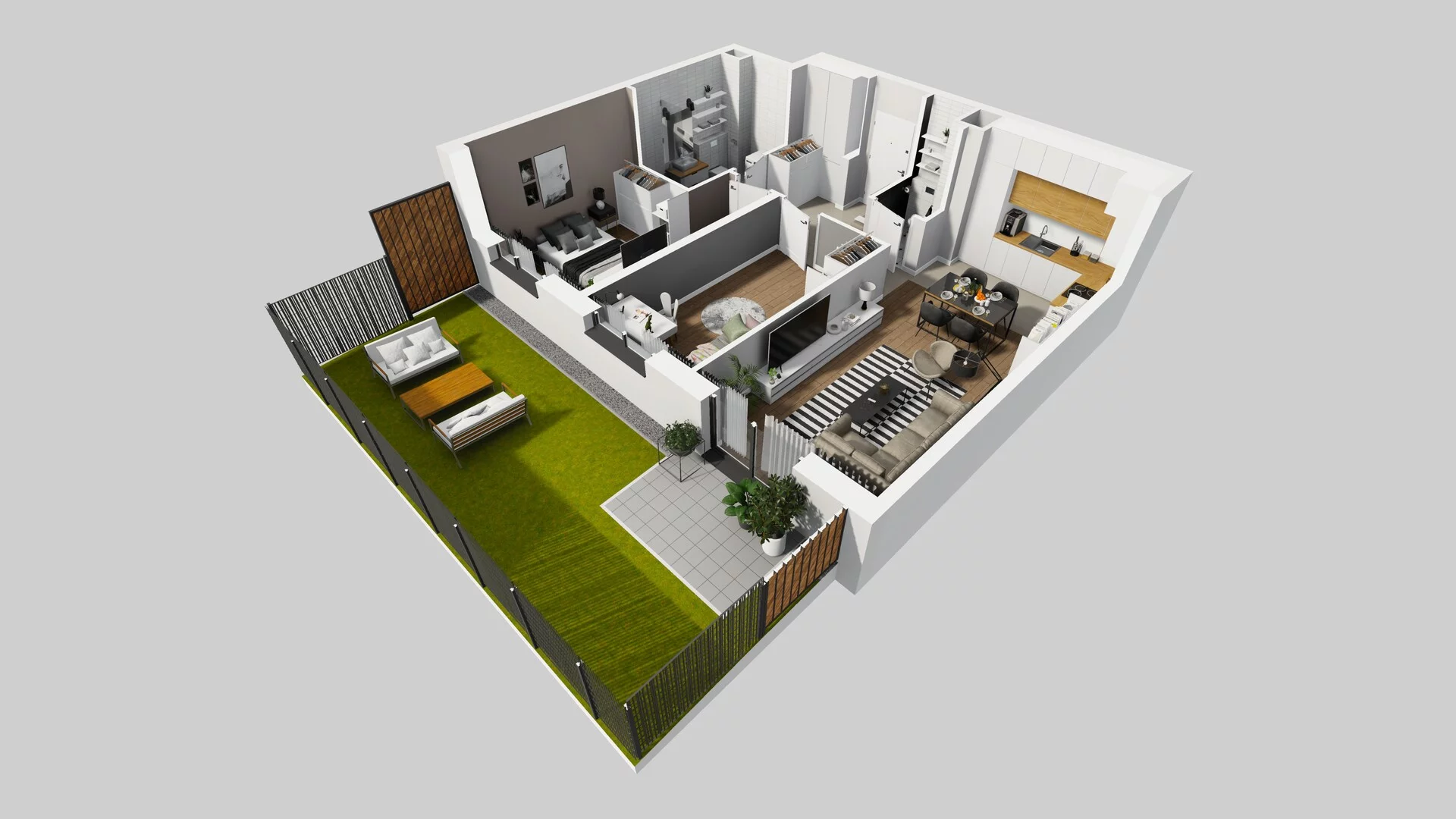 3 pokoje, mieszkanie 62,54 m², parter, oferta nr D/3, Osiedle Rapsodia 2, Wrocław, Karłowice-Różanka, Różanka, ul. Wołowska 5