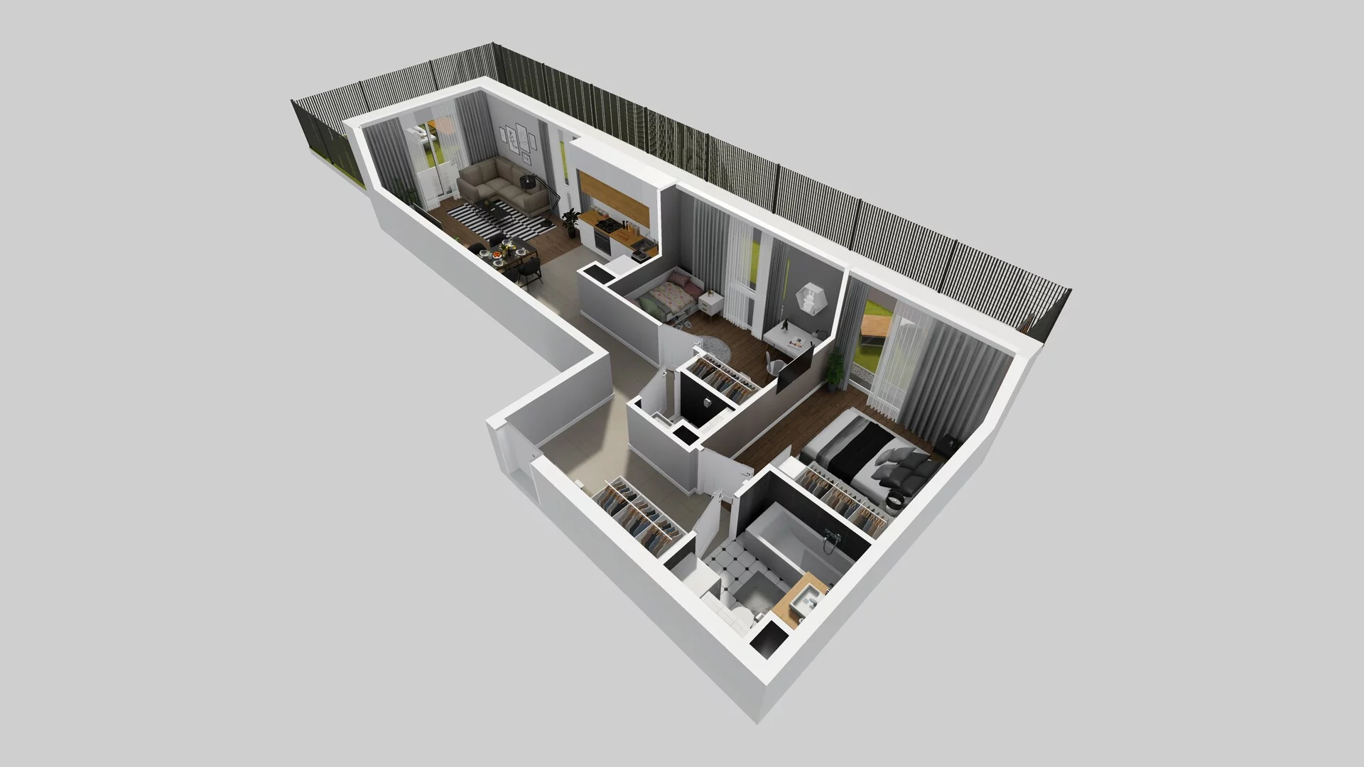 3 pokoje, mieszkanie 63,70 m², parter, oferta nr D/6, Osiedle Rapsodia 2, Wrocław, Karłowice-Różanka, Różanka, ul. Wołowska 5