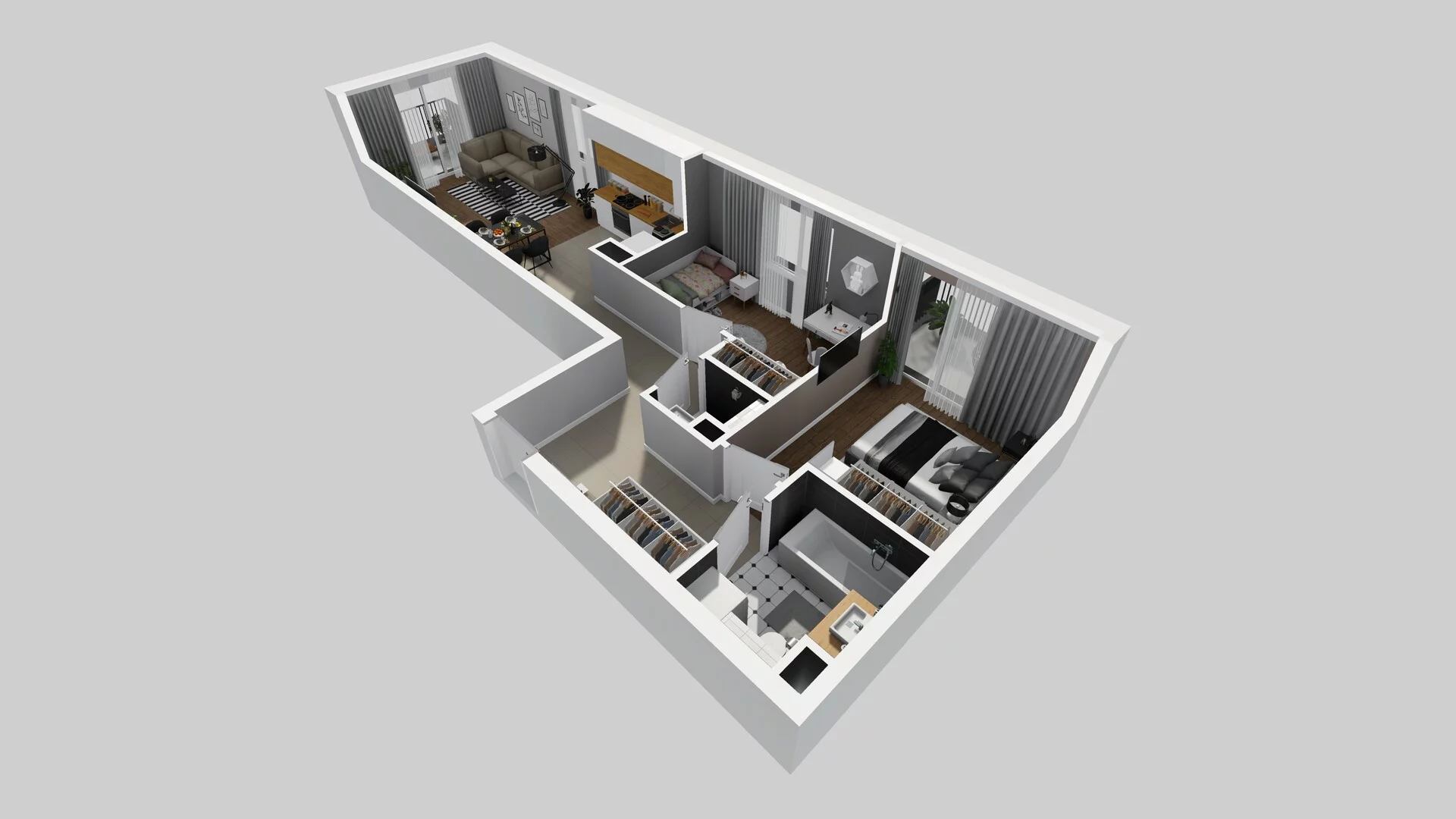 3 pokoje, mieszkanie 63,70 m², piętro 1, oferta nr D/12, Osiedle Rapsodia 2, Wrocław, Karłowice-Różanka, Różanka, ul. Wołowska 5
