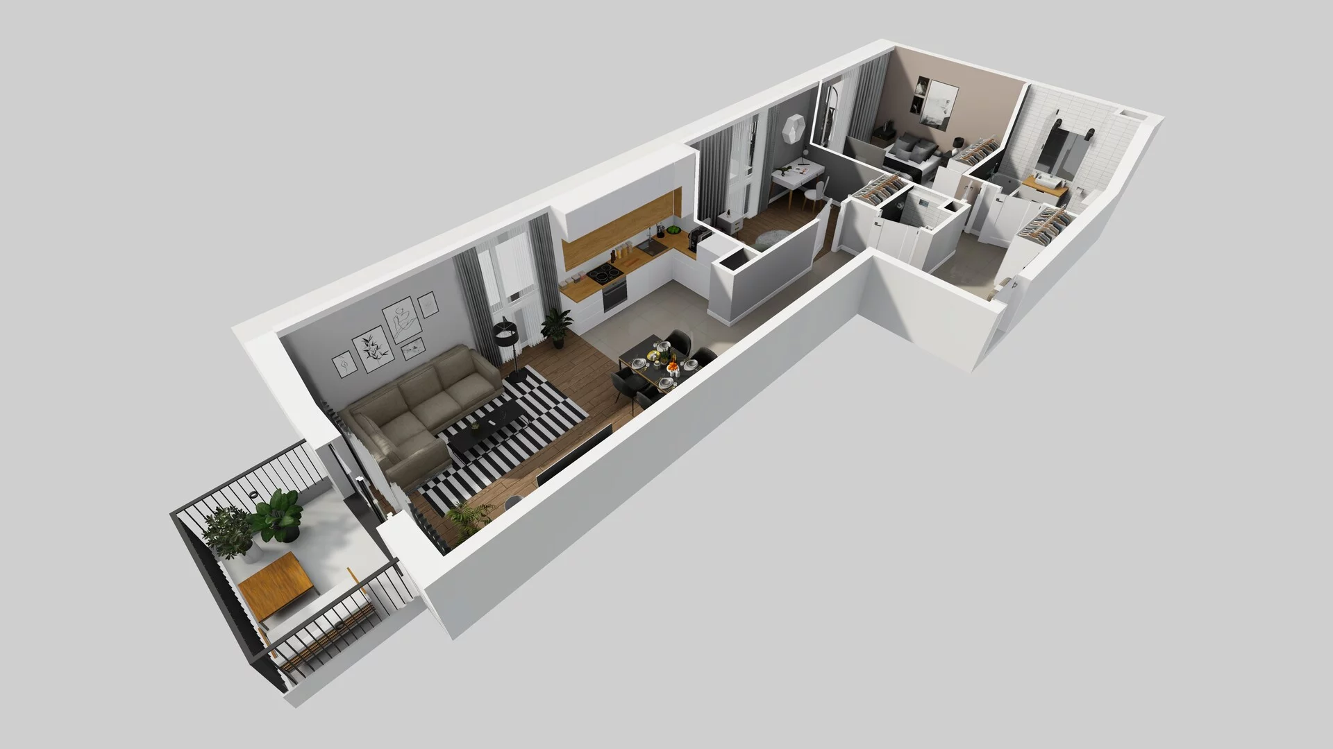 3 pokoje, mieszkanie 63,70 m², piętro 1, oferta nr D/12, Osiedle Rapsodia 2, Wrocław, Karłowice-Różanka, Różanka, ul. Wołowska 5