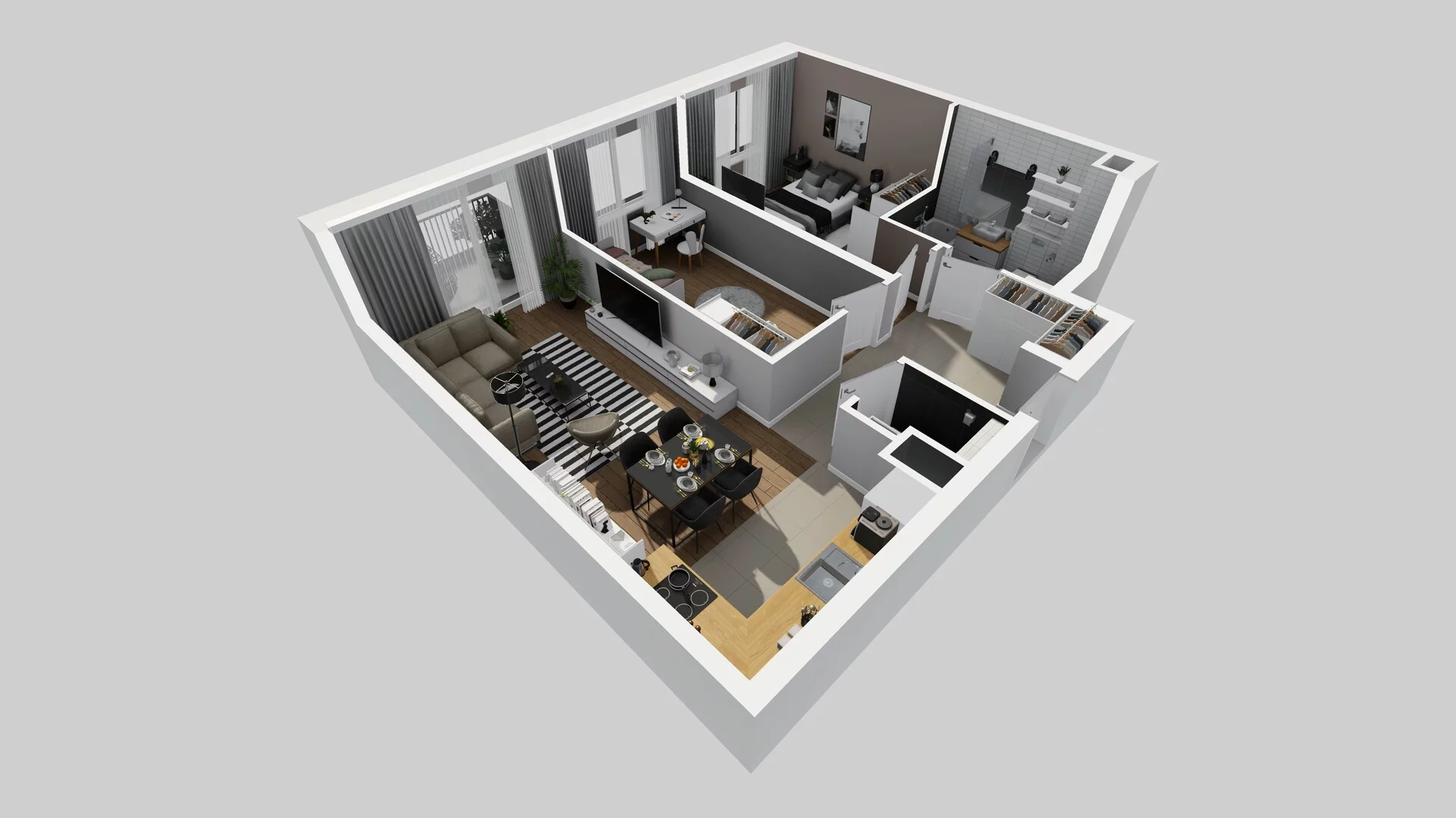 3 pokoje, mieszkanie 62,54 m², piętro 2, oferta nr D/15, Osiedle Rapsodia 2, Wrocław, Karłowice-Różanka, Różanka, ul. Wołowska 5
