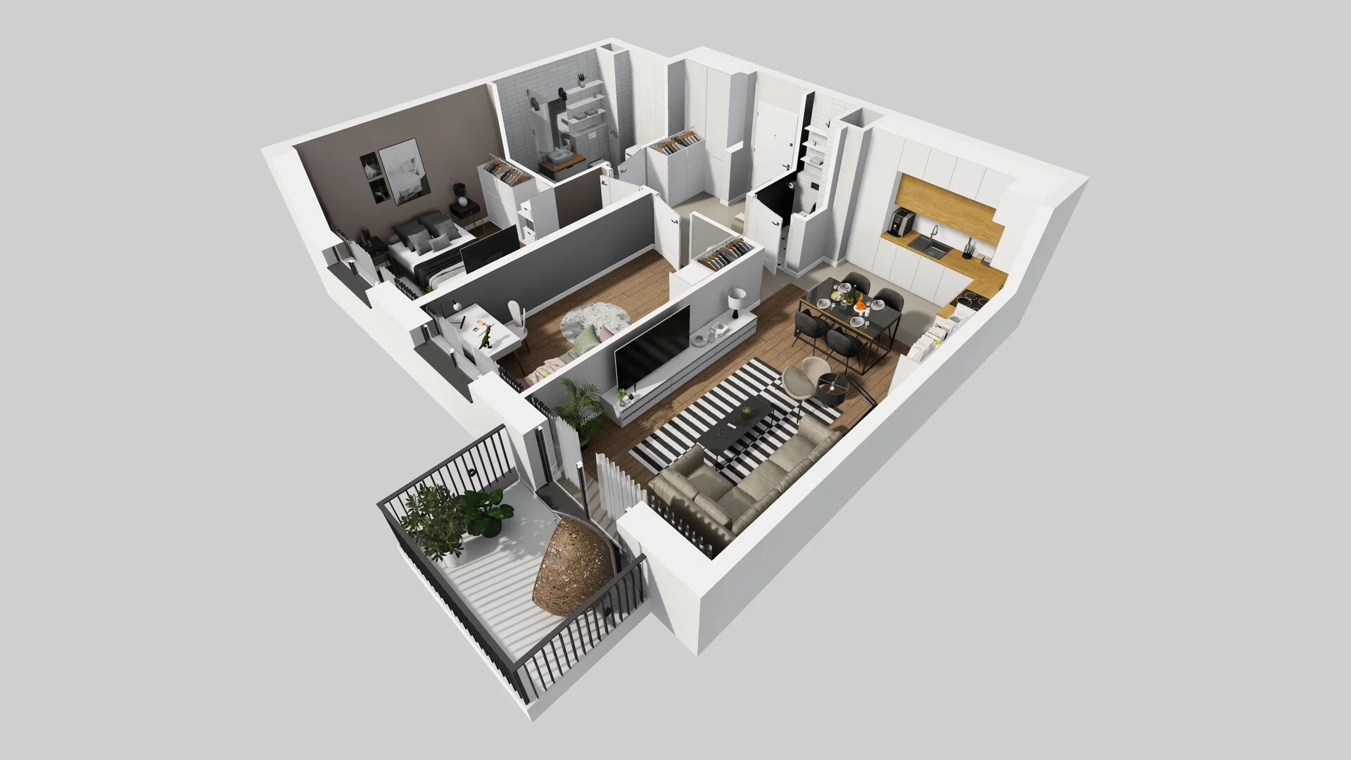3 pokoje, mieszkanie 62,54 m², piętro 2, oferta nr D/15, Osiedle Rapsodia 2, Wrocław, Karłowice-Różanka, Różanka, ul. Wołowska 5