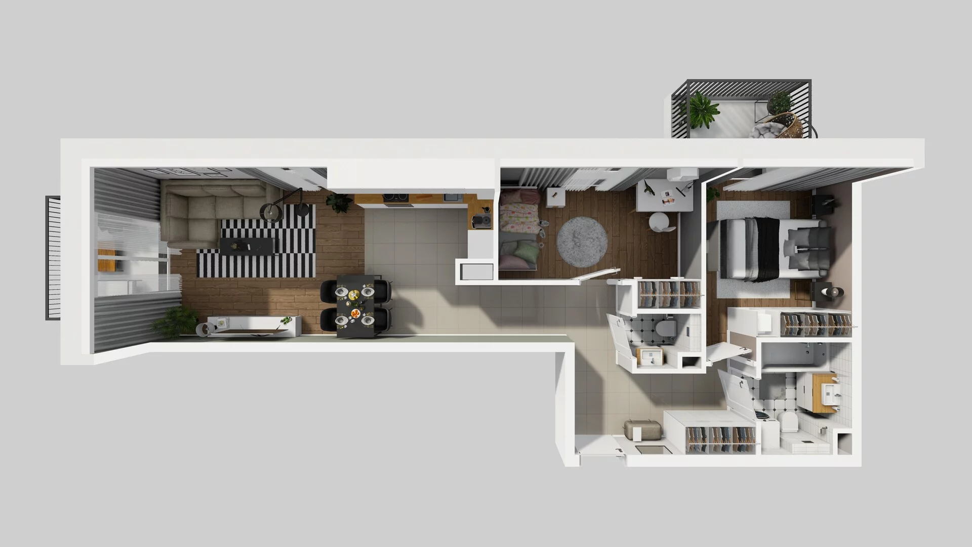 3 pokoje, mieszkanie 63,70 m², piętro 3, oferta nr D/24, Osiedle Rapsodia 2, Wrocław, Karłowice-Różanka, Różanka, ul. Wołowska 5