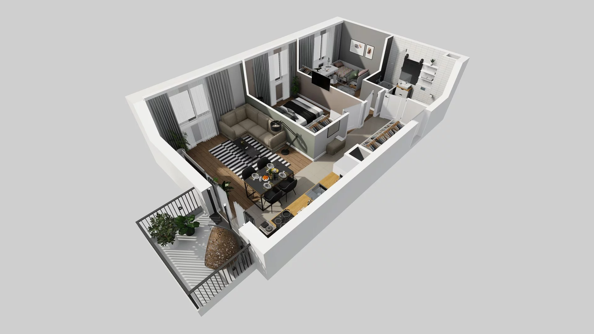 3 pokoje, mieszkanie 54,00 m², piętro 4, oferta nr D/28, Osiedle Rapsodia 2, Wrocław, Karłowice-Różanka, Różanka, ul. Wołowska 5