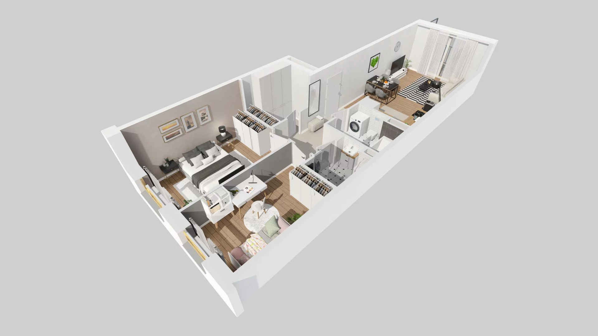 3 pokoje, mieszkanie 65,61 m², piętro 3, oferta nr A/22, Osiedle Zielna 4, Wrocław, Psie Pole-Zawidawie, Psie Pole, ul. Zielna / Bylinowa