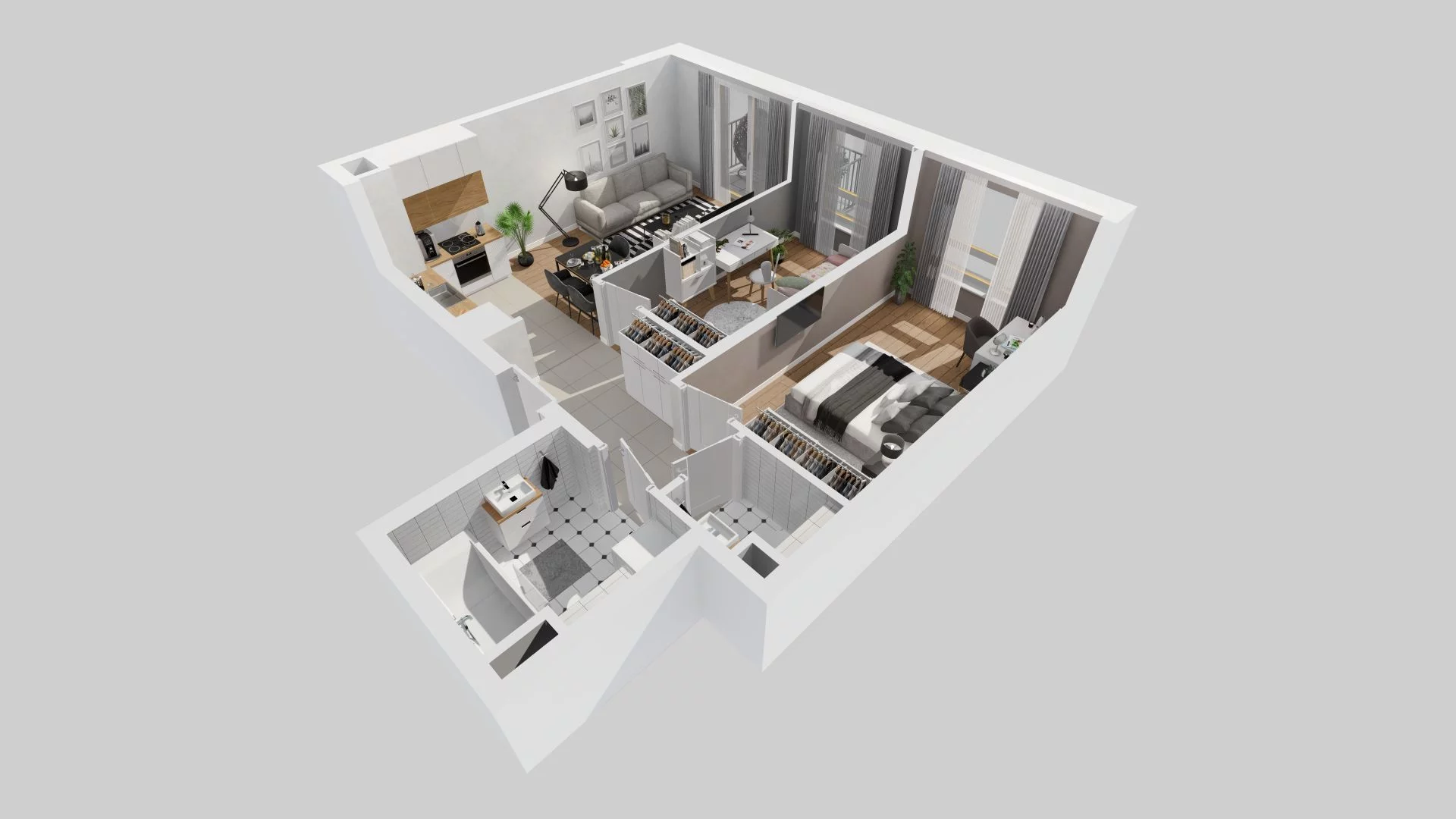 3 pokoje, mieszkanie 57,20 m², piętro 3, oferta nr A/88, Osiedle Zielna 4, Wrocław, Psie Pole-Zawidawie, Psie Pole, ul. Zielna / Bylinowa