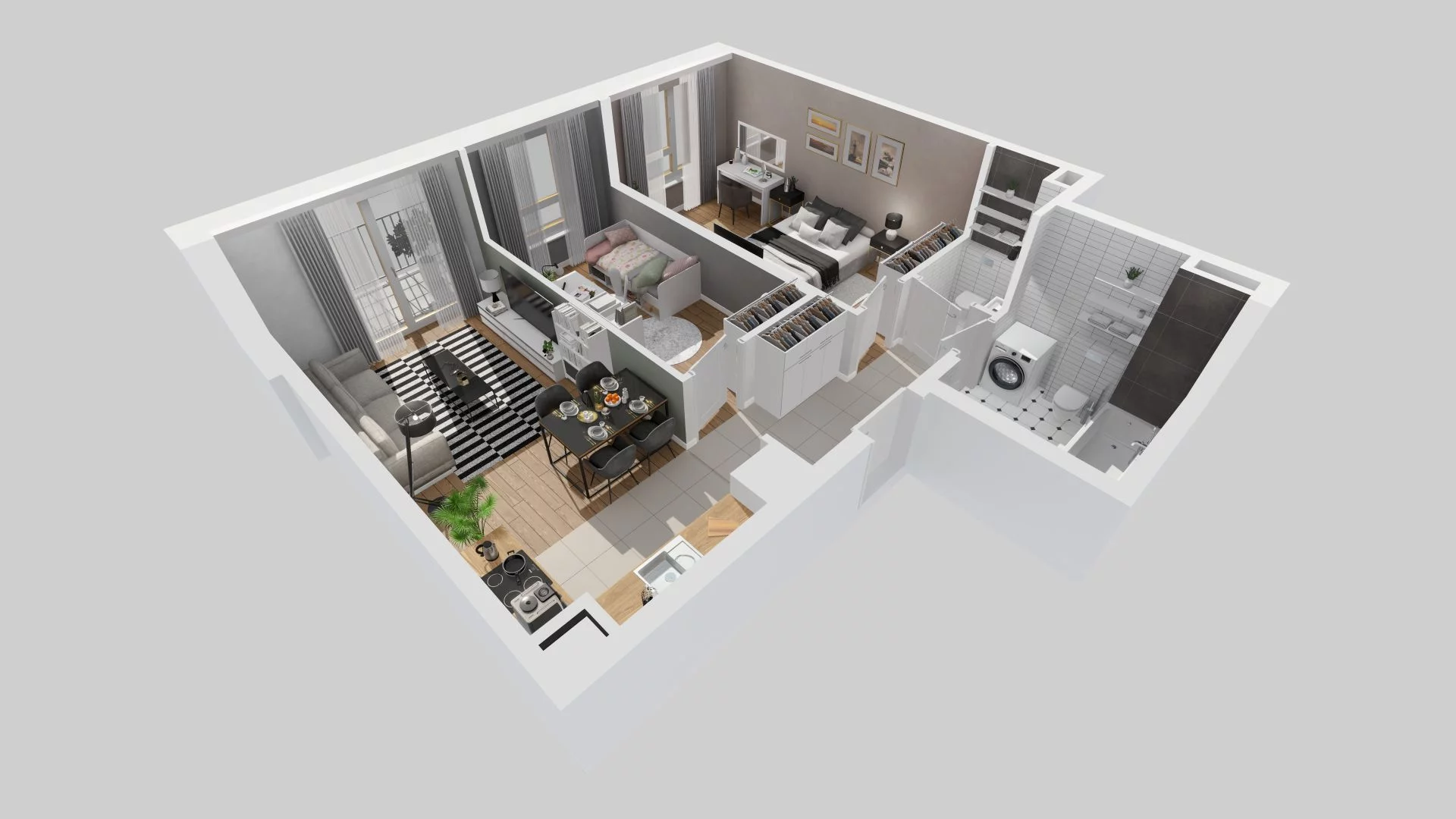 3 pokoje, mieszkanie 57,20 m², piętro 3, oferta nr A/88, Osiedle Zielna 4, Wrocław, Psie Pole-Zawidawie, Psie Pole, ul. Zielna / Bylinowa