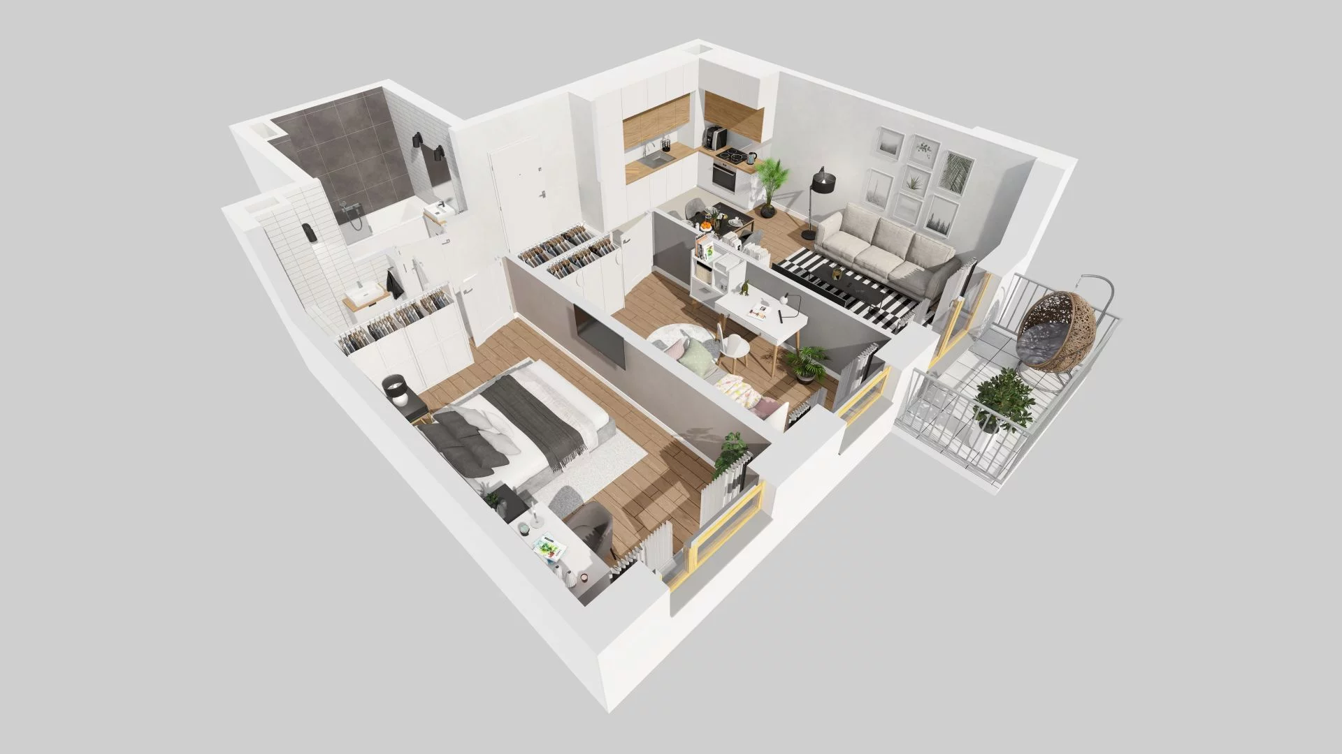 3 pokoje, mieszkanie 57,20 m², piętro 3, oferta nr A/88, Osiedle Zielna 4, Wrocław, Psie Pole-Zawidawie, Psie Pole, ul. Zielna / Bylinowa