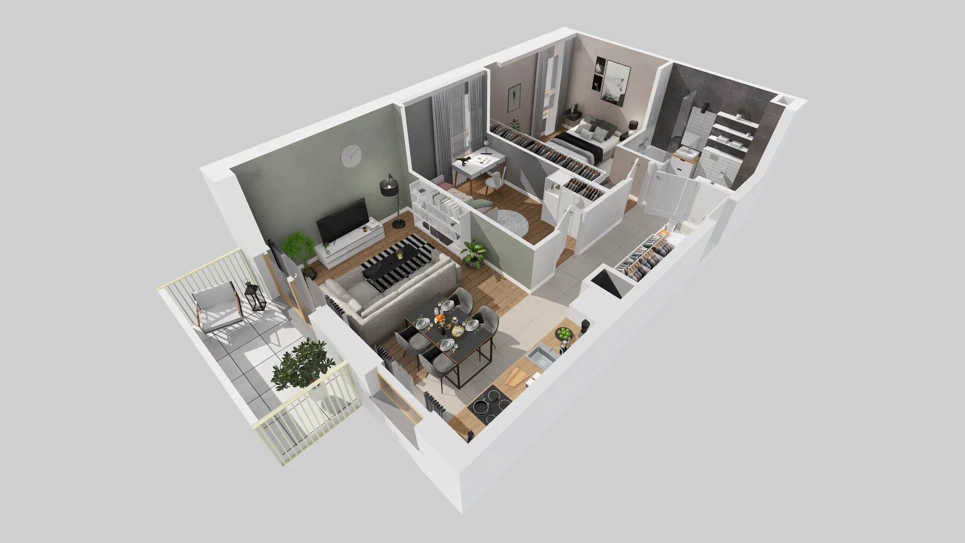 3 pokoje, mieszkanie 52,31 m², piętro 1, oferta nr A/10, Osiedle Zielna 4.2, Wrocław, Psie Pole-Zawidawie, Psie Pole, ul. Zielna