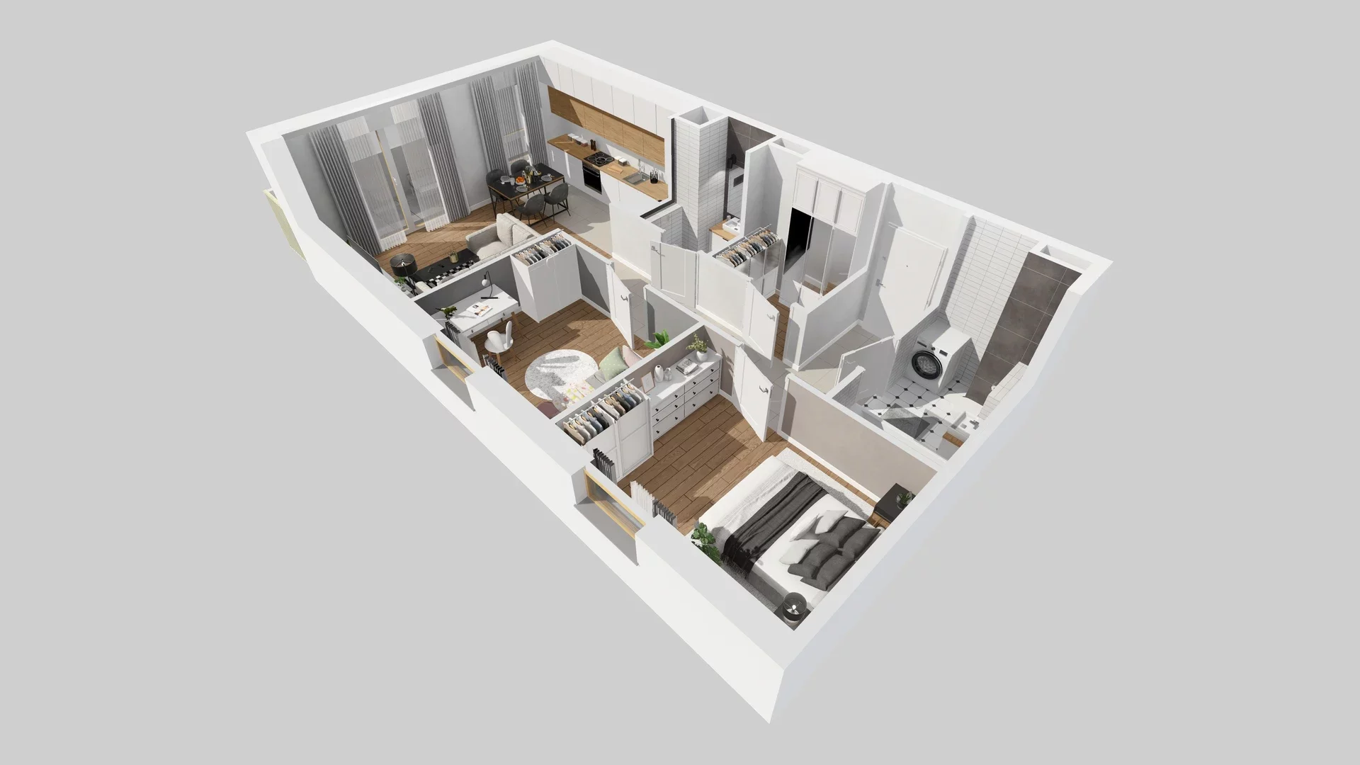 3 pokoje, mieszkanie 60,51 m², piętro 1, oferta nr A/11, Osiedle Zielna 4.2, Wrocław, Psie Pole-Zawidawie, Psie Pole, ul. Zielna