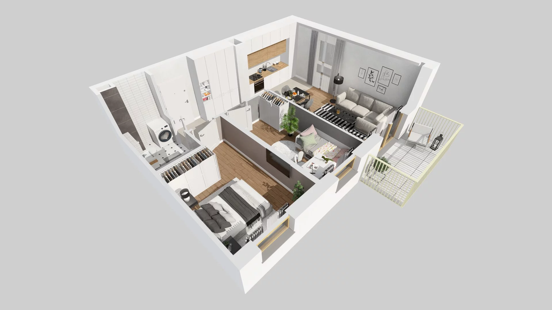 3 pokoje, mieszkanie 51,27 m², piętro 2, oferta nr A/15, Osiedle Zielna 4.2, Wrocław, Psie Pole-Zawidawie, Psie Pole, ul. Zielna