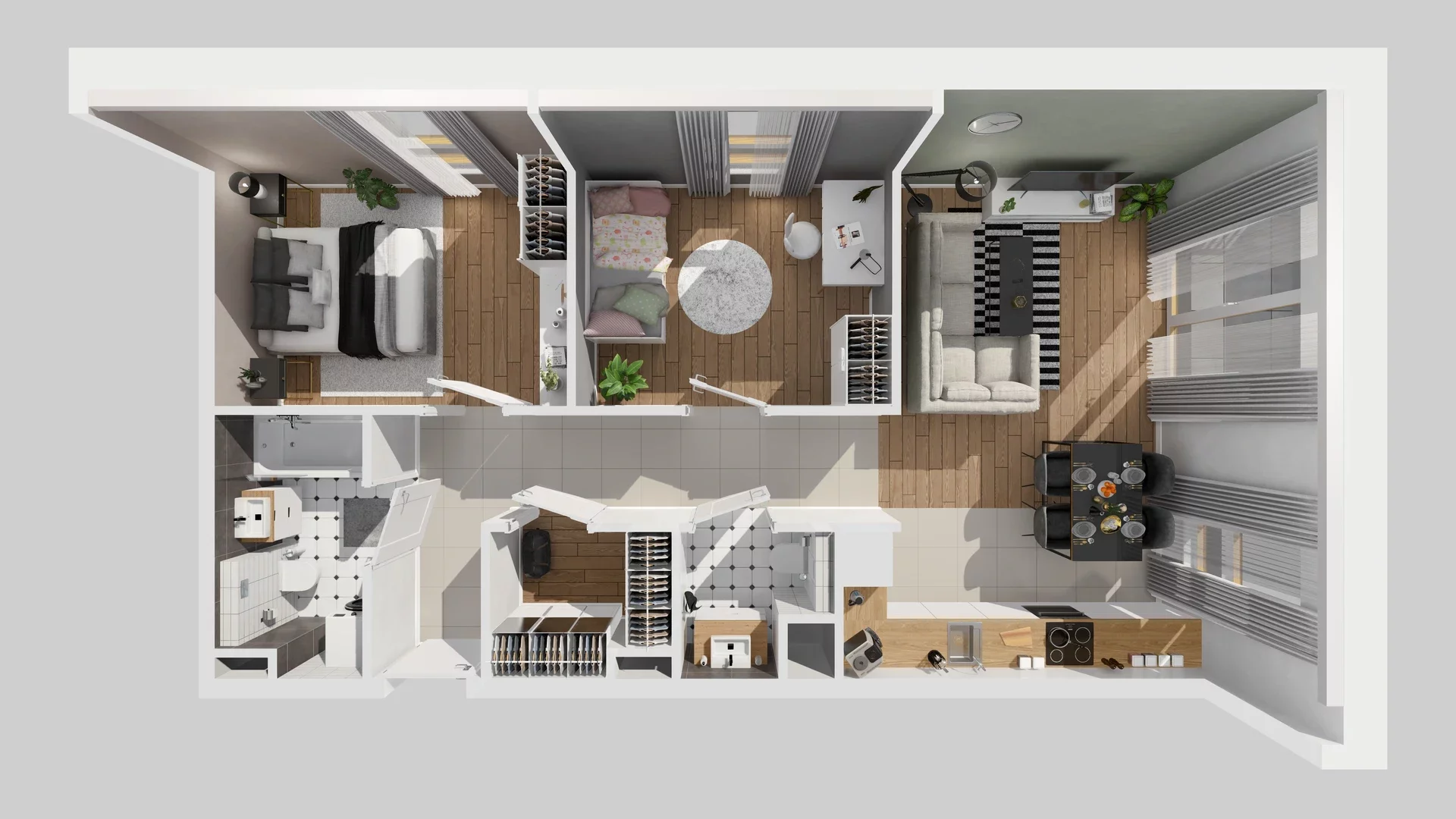 3 pokoje, mieszkanie 60,51 m², piętro 2, oferta nr A/18, Osiedle Zielna 4.2, Wrocław, Psie Pole-Zawidawie, Psie Pole, ul. Zielna
