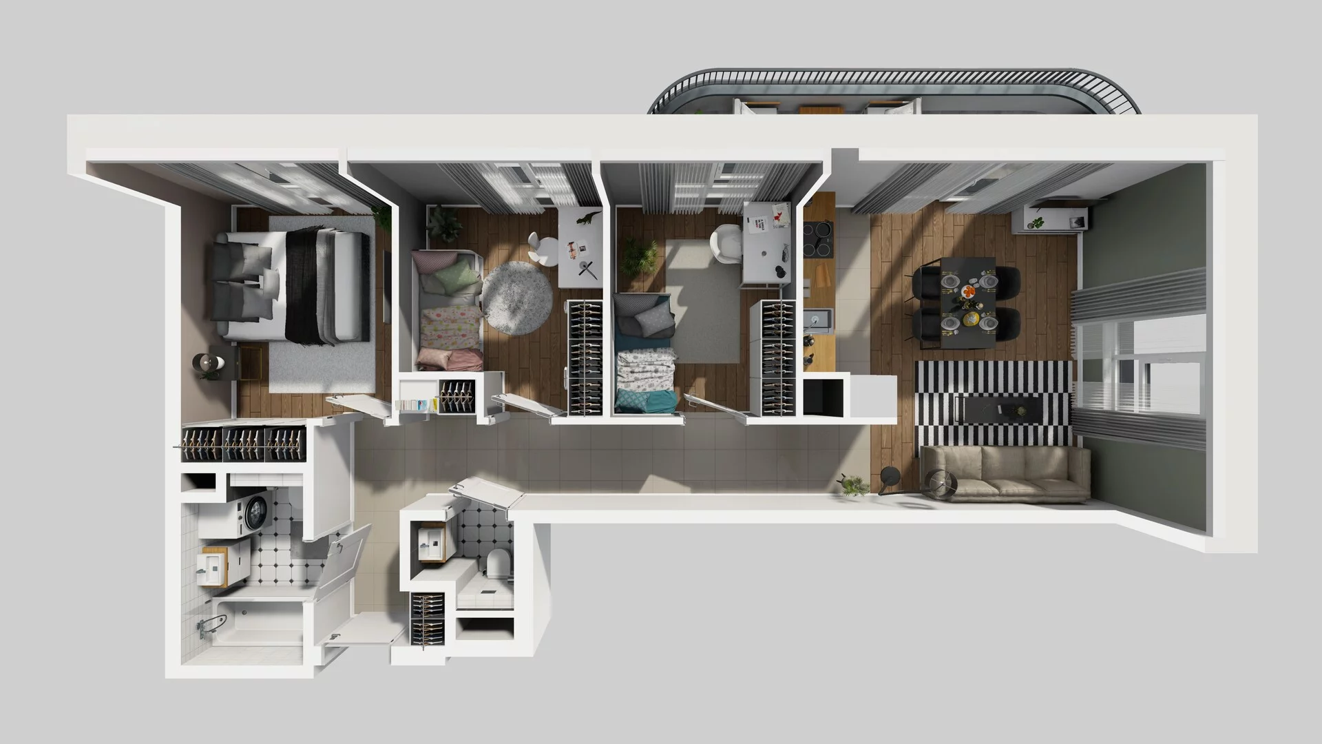 4 pokoje, mieszkanie 68,22 m², piętro 1, oferta nr A/37, Mokotów Sportowy 3, Warszawa, Mokotów, Augustówka, ul. Antoniewska