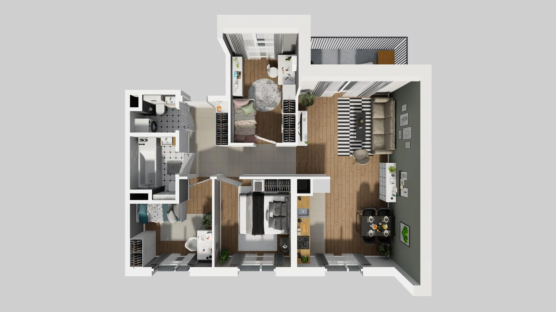 4 pokoje, mieszkanie 73,56 m², piętro 2, oferta nr A/43, Mokotów Sportowy 3, Warszawa, Mokotów, Augustówka, ul. Antoniewska