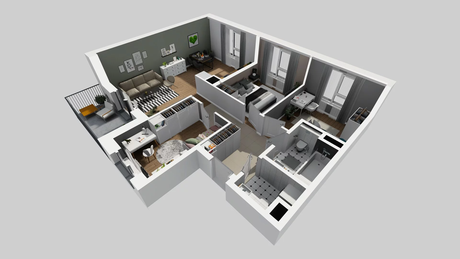 4 pokoje, mieszkanie 73,56 m², piętro 2, oferta nr A/43, Mokotów Sportowy 3, Warszawa, Mokotów, Augustówka, ul. Antoniewska